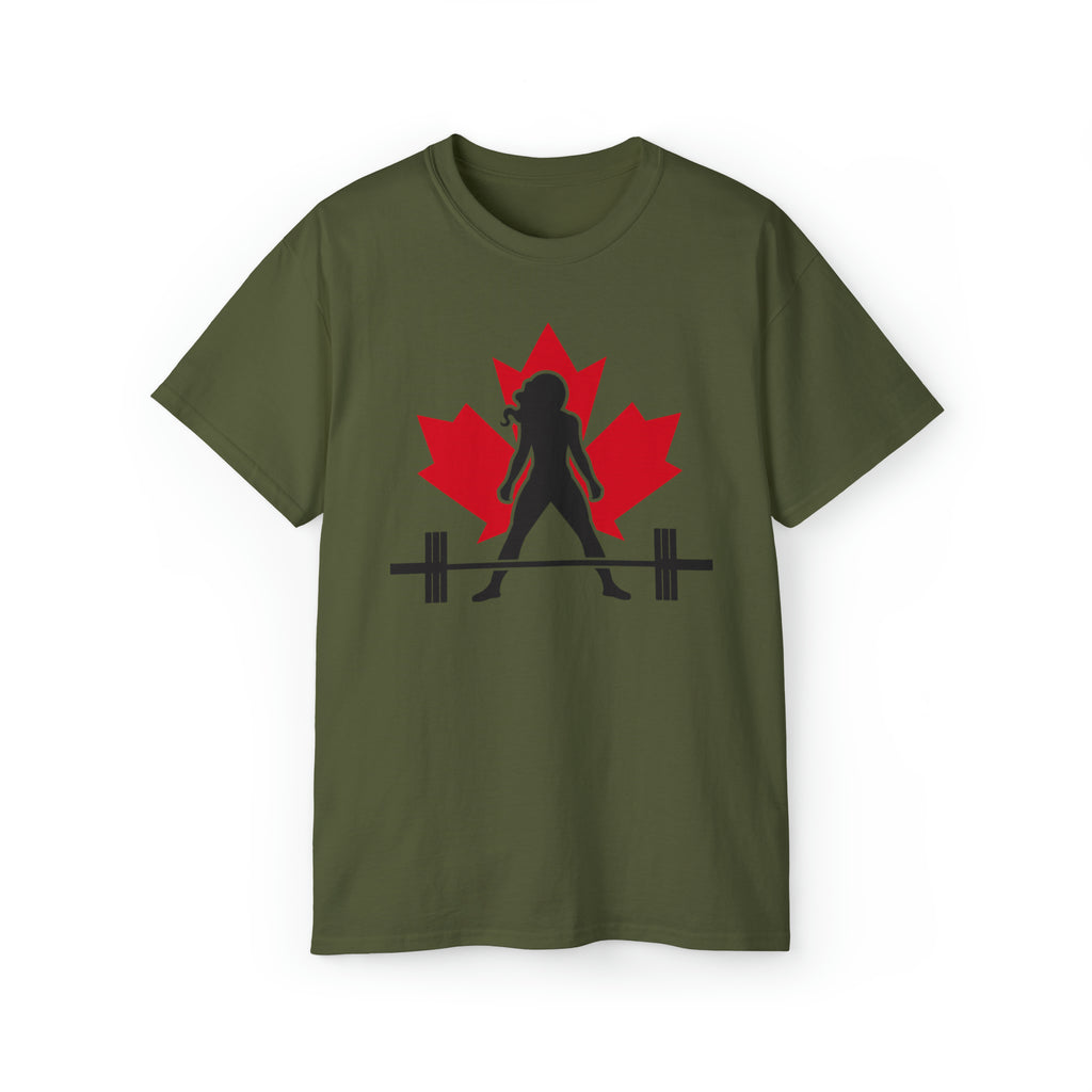 Unisex Ultra Cotton Tee - Canada Logo Light - Plain Back