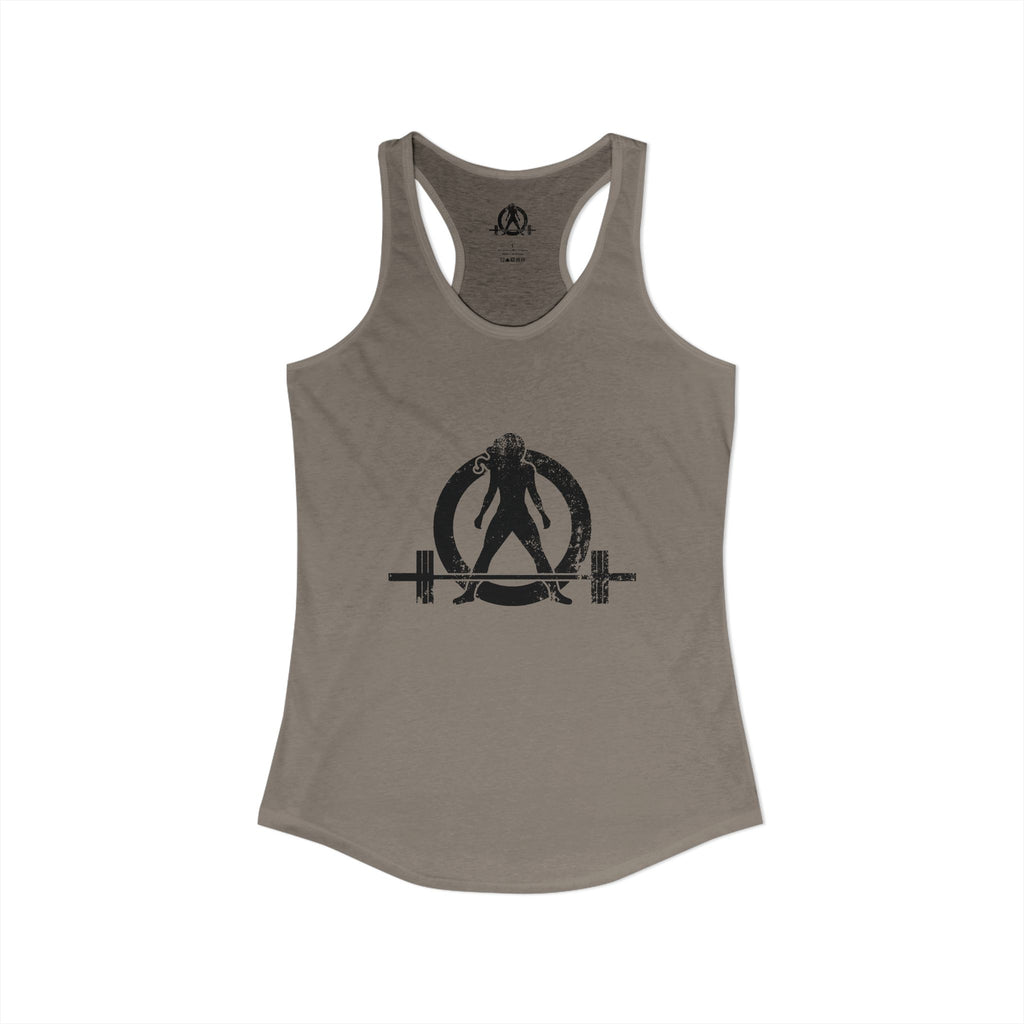 WWLW Distressed Black Logo - Racer Back Tank Top (Best Seller)