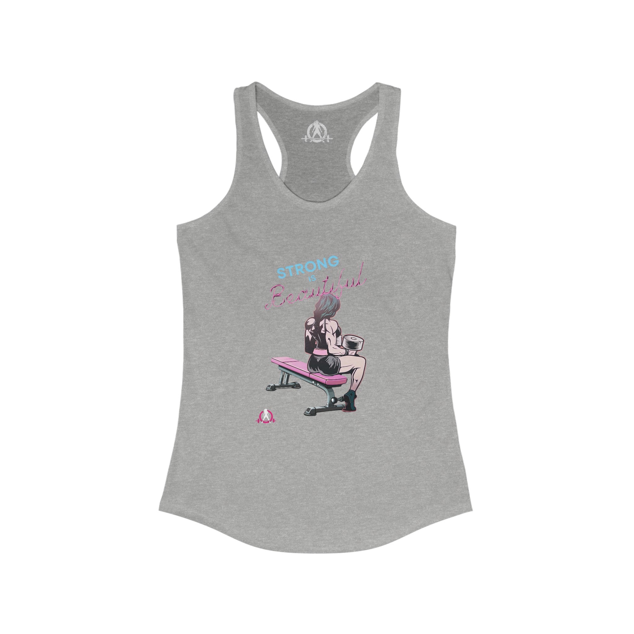 Strong Is Beautiful - Comic  - Racer Back Tank Top - Women's Ideal Racerback Tank Plain Back