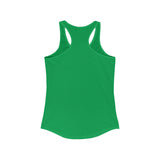 Distressed - Simple - Women's Ideal Racerback Tank - Color Inverted Logo Front