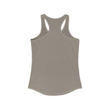 Distressed - Simple - Women's Ideal Racerback Tank - Color Inverted Logo Front