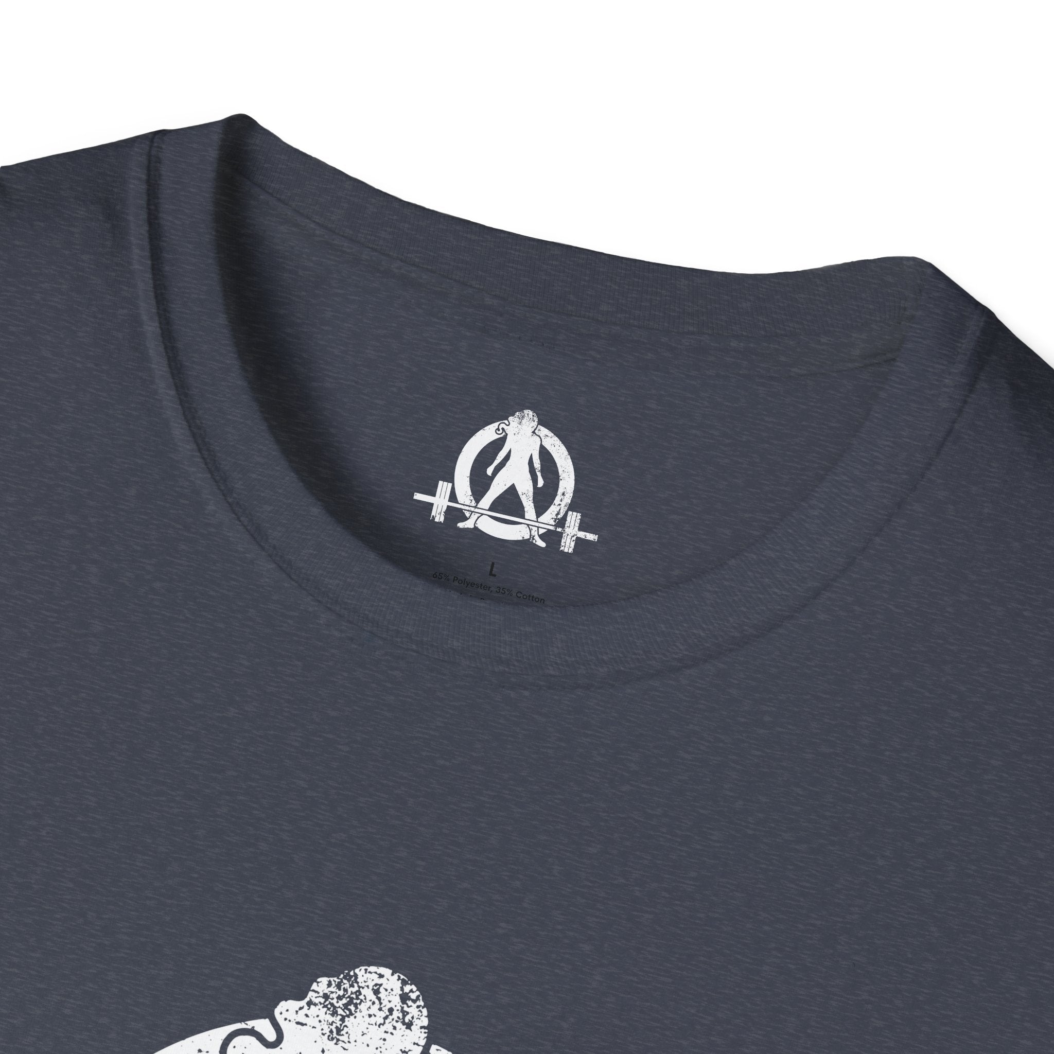 WWLW White Distressed Unisex Softstyle T-Shirt - White Distressed Logo - Plain Back