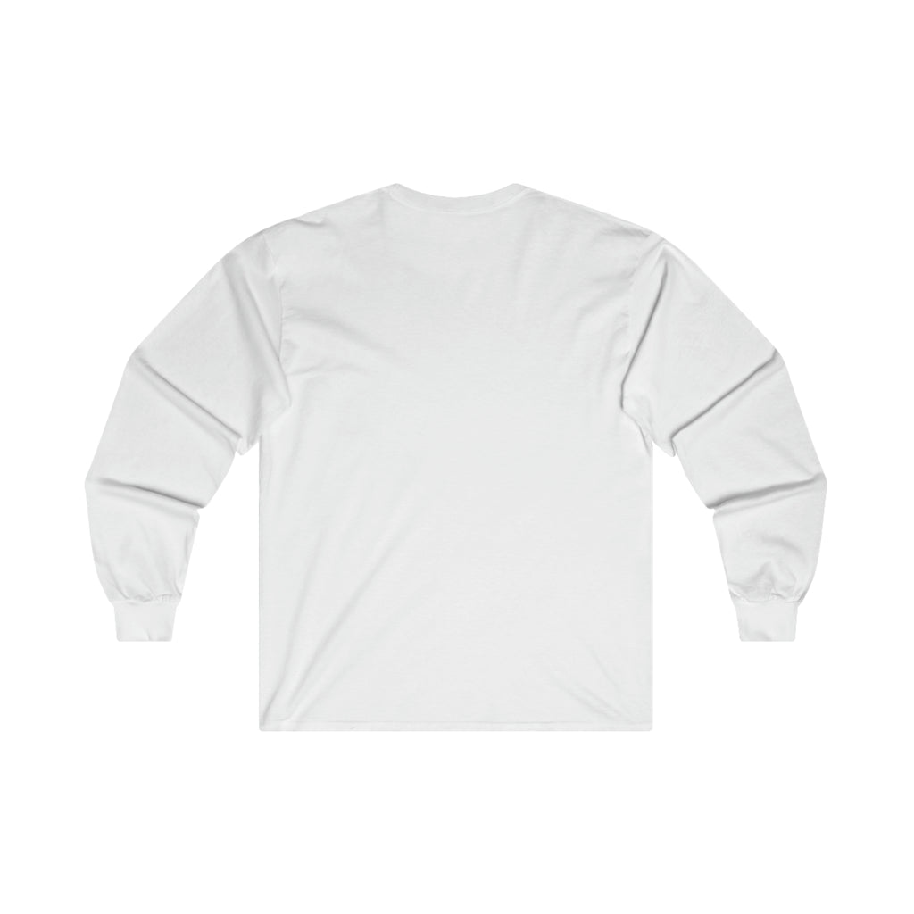 Distressed - Ultra Cotton Long Sleeve Tee - Black Logo