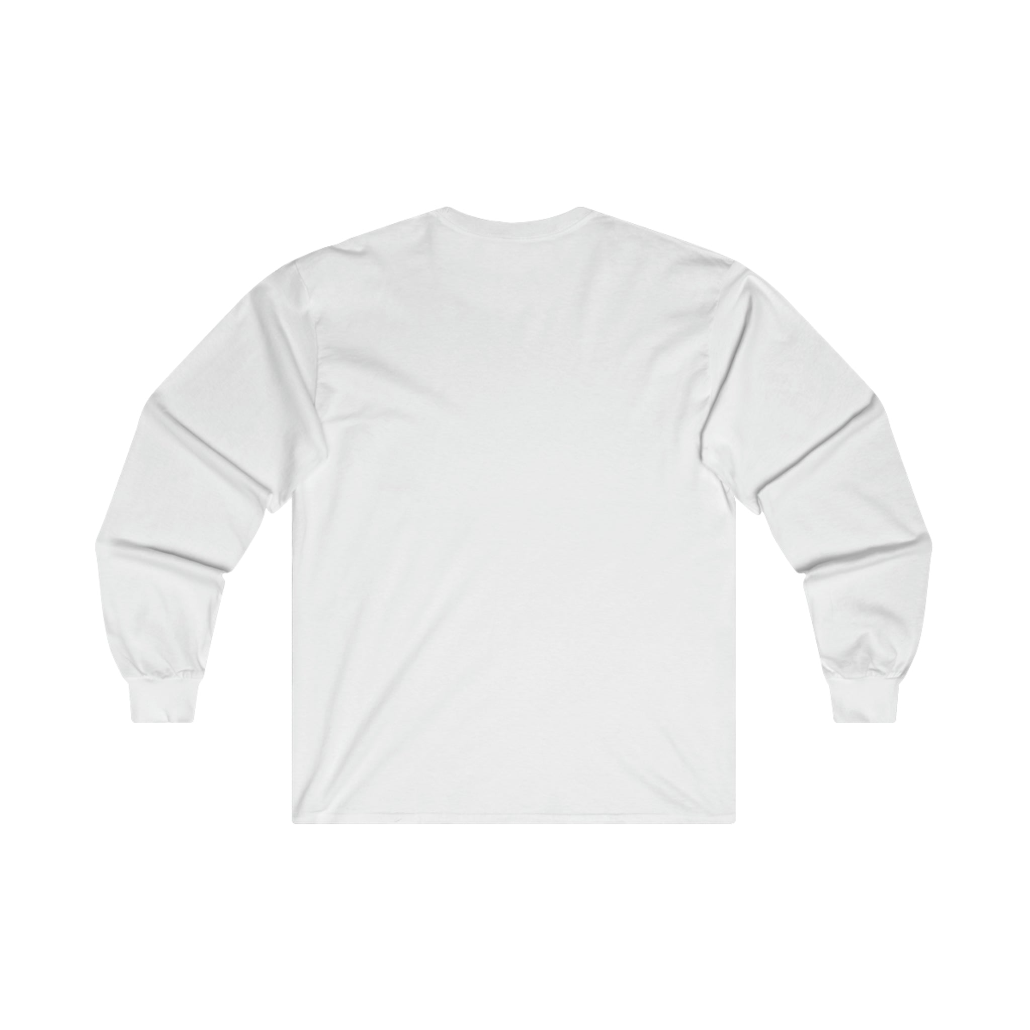 Distressed - Ultra Cotton Long Sleeve Tee - Black Logo