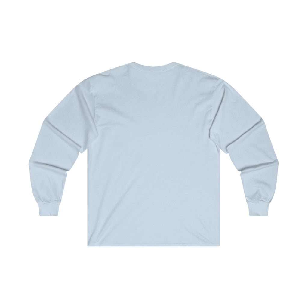 Distressed - Ultra Cotton Long Sleeve Tee - Black Logo