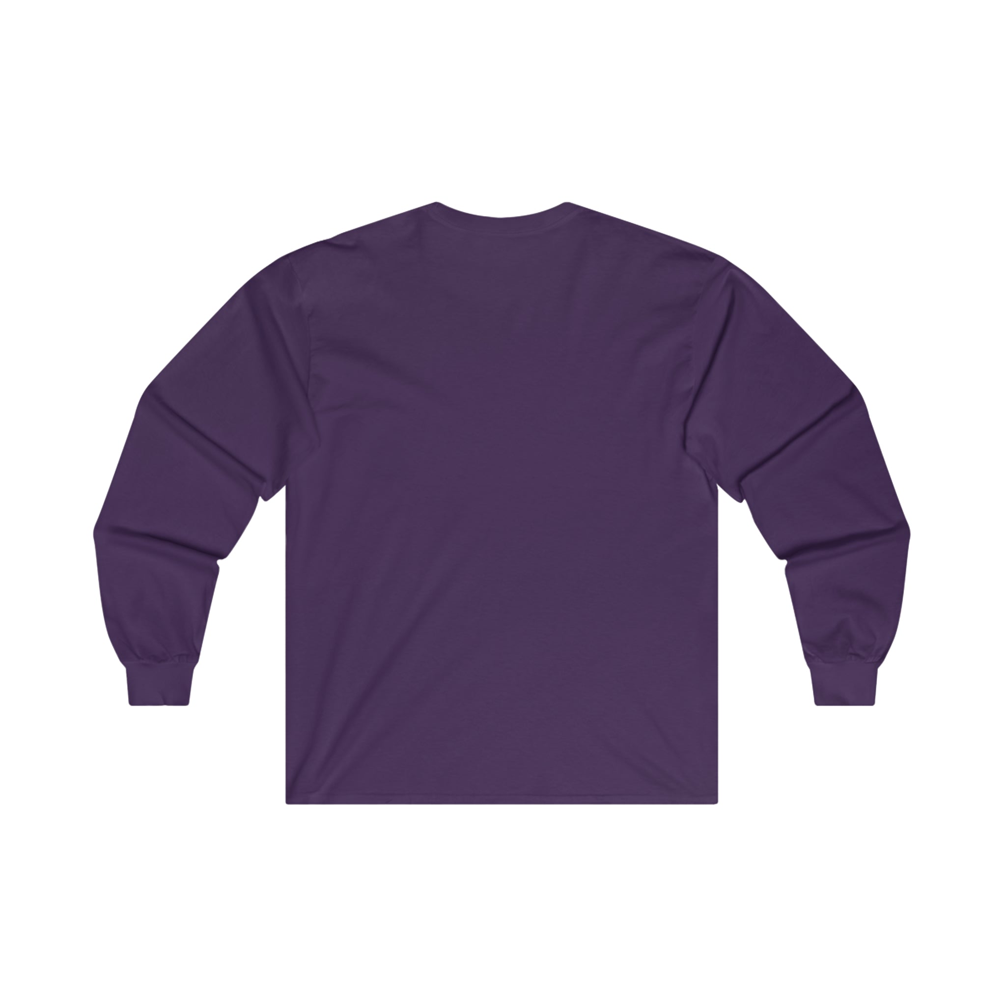Distressed - Ultra Cotton Long Sleeve Tee - Black Logo