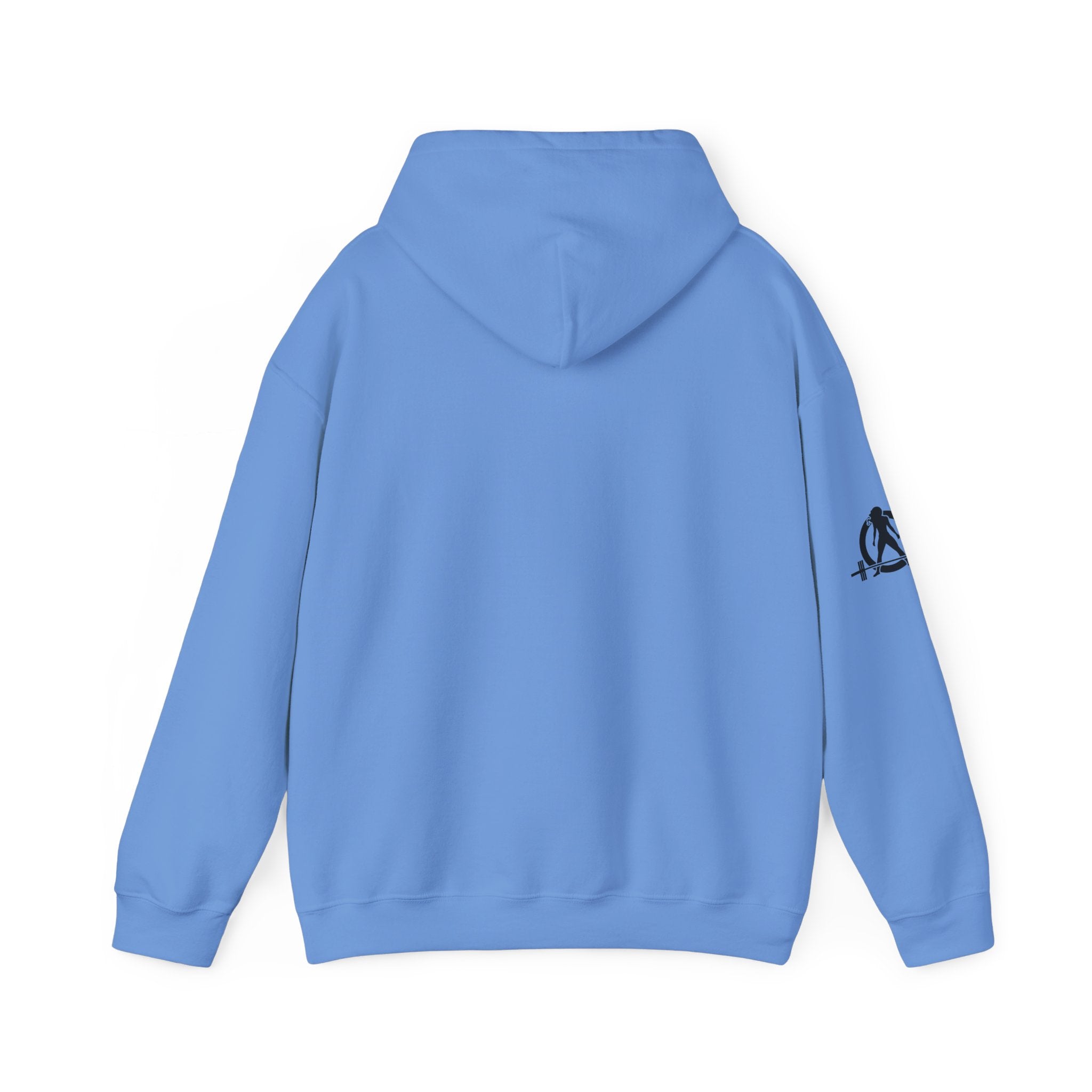 USA Barbell - Unisex Heavy Blend Hooded Sweatshirt  - Front White Logo