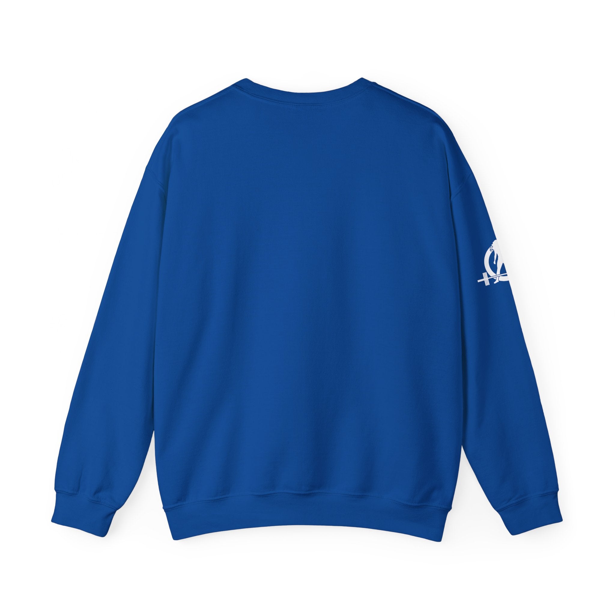 USA Barbell - Unisex Heavy Blend™ Crewneck Sweatshirt - White Logo
