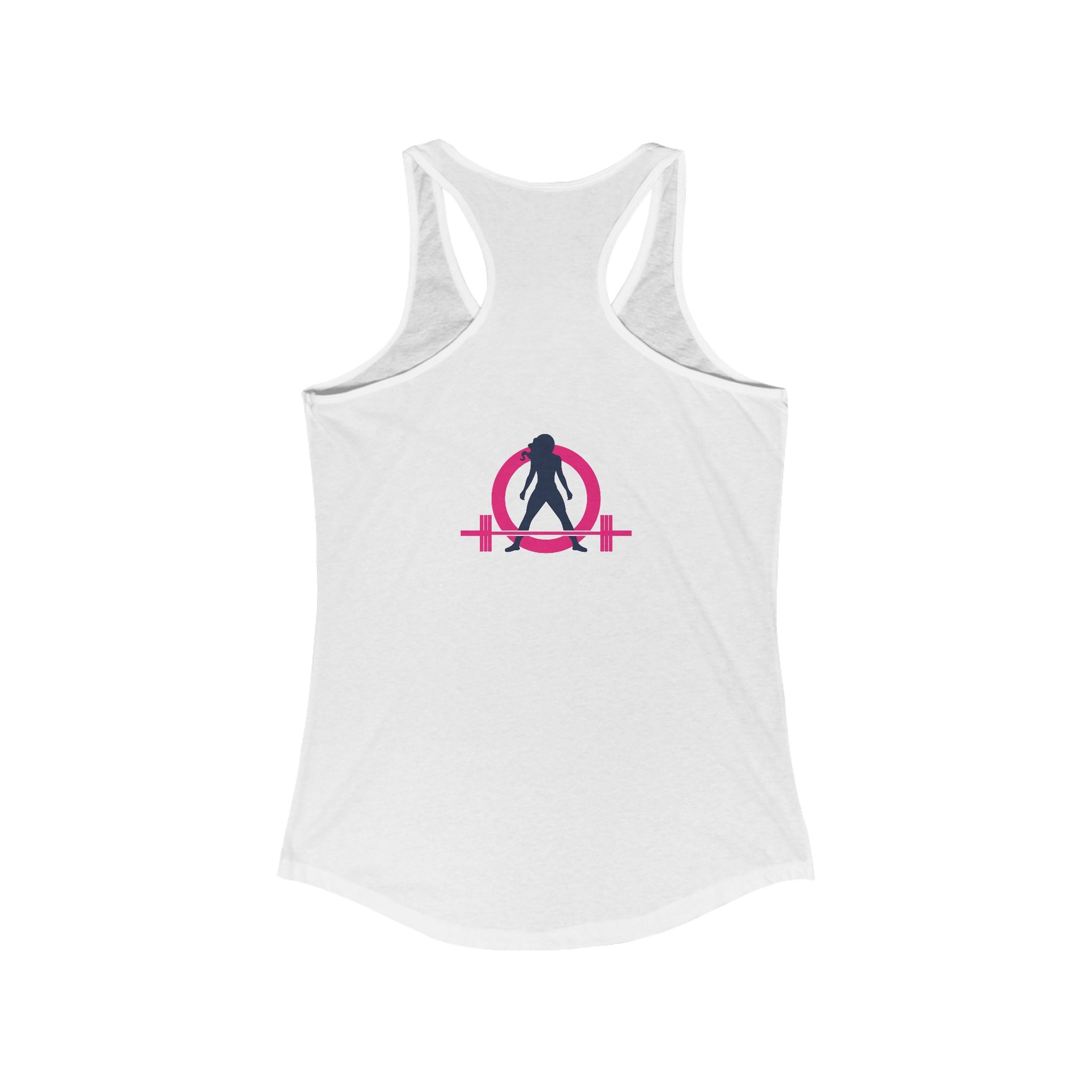 Strong Not Skinny - Color Distressed Logo - Women's Ideal Racerback Tank