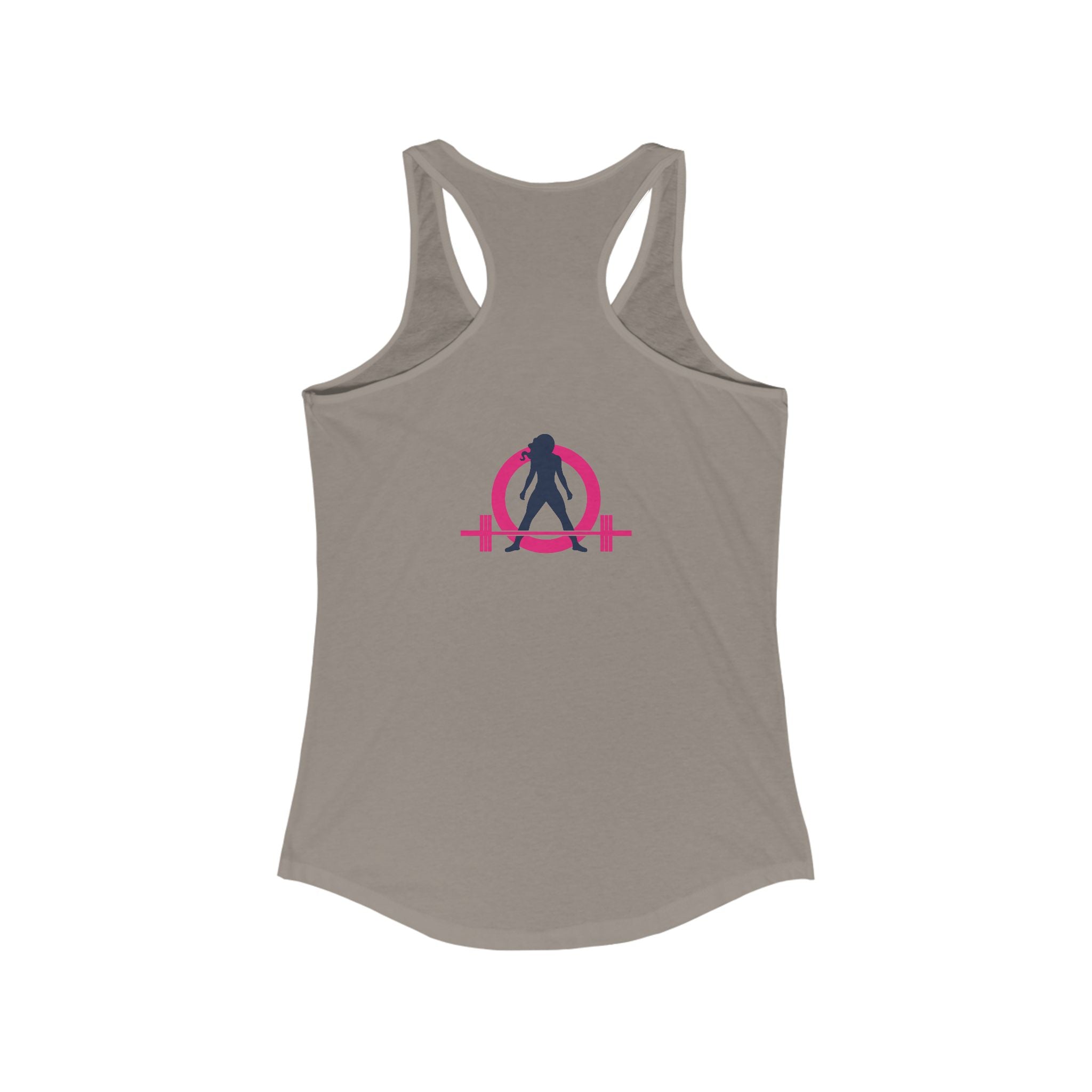 Strong Not Skinny - Color Distressed Logo - Women's Ideal Racerback Tank