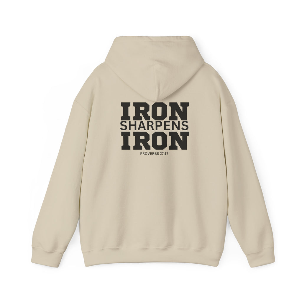 Iron Sharpens Iron - Unisex Heavy Blend Hooded Sweatshirt - Black Logo