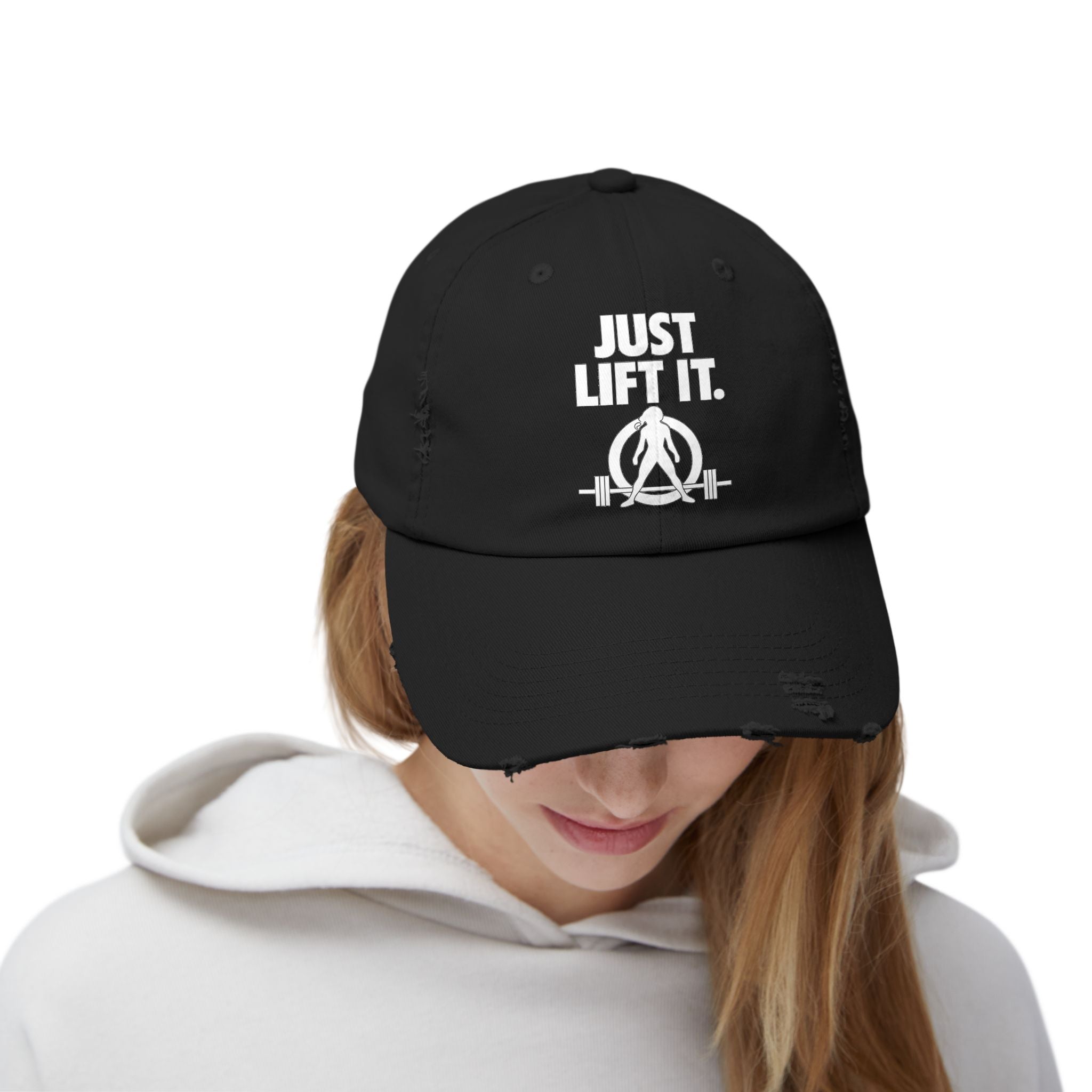 Just Lift It - Unisex Distressed Cap