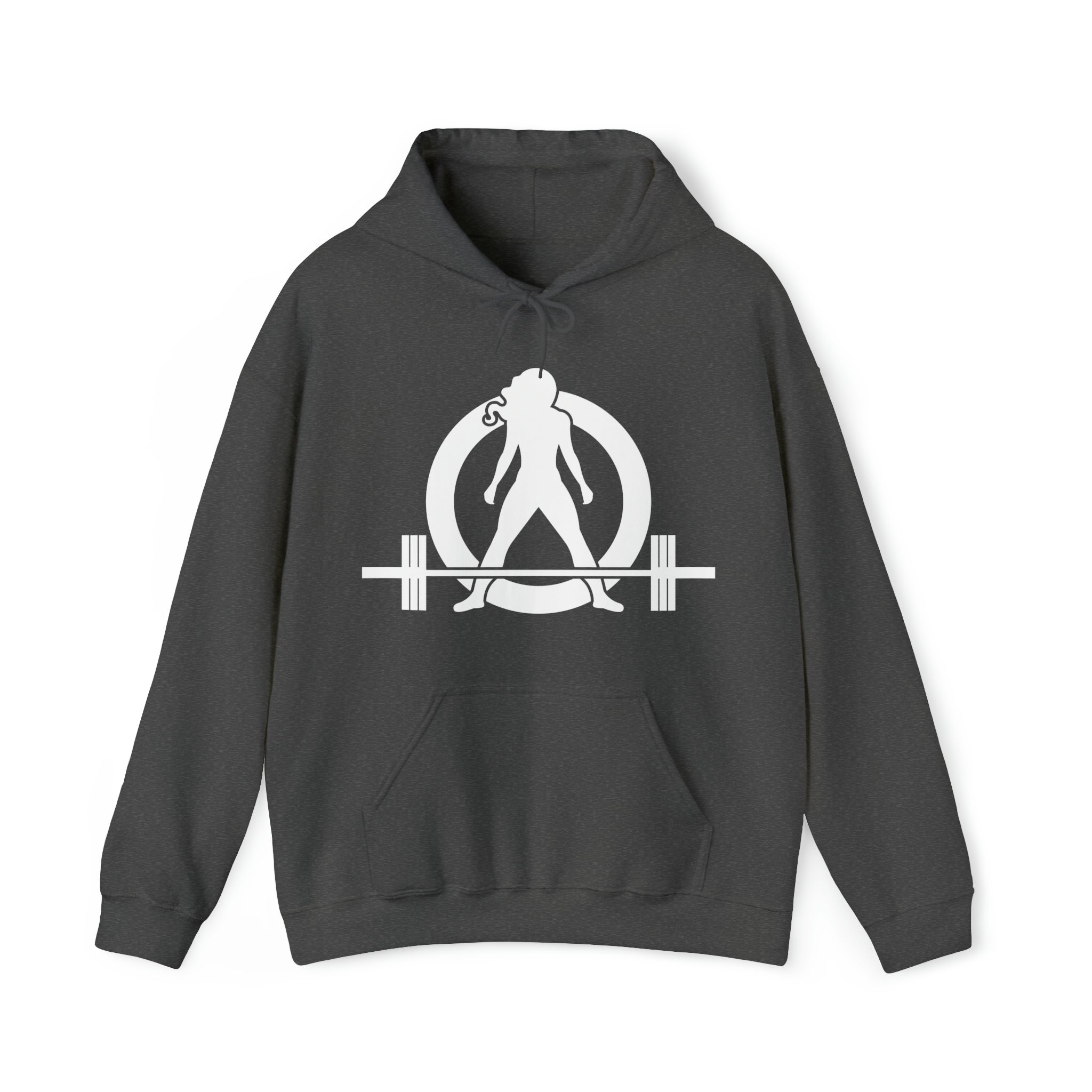 Kick Your Ass - Classic Logo White - Unisex Heavy Blend Hooded Sweatshirt (BEST SELLER)