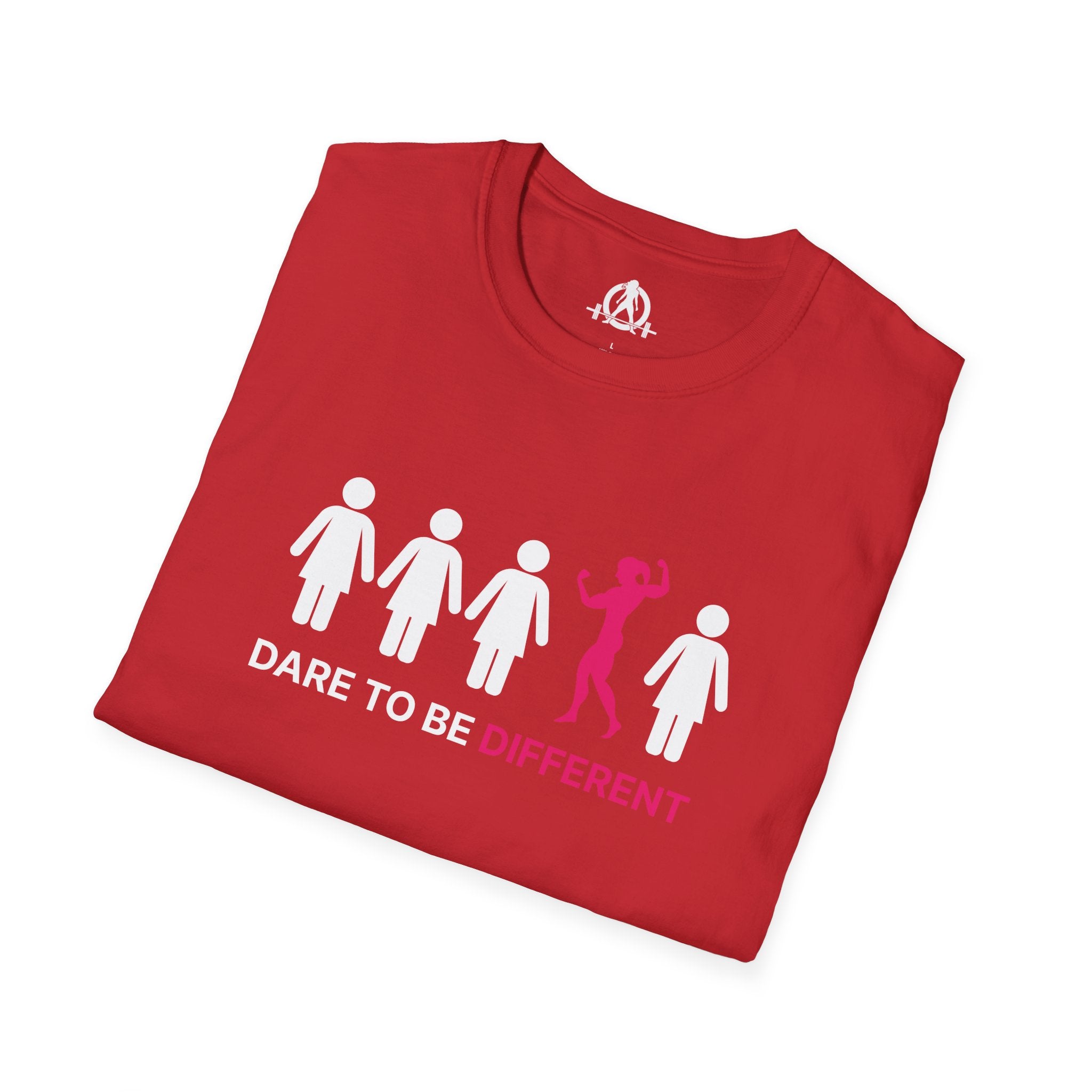 Dare To Be Different - Flex - Unisex Softstyle T-Shirt - Logo Front
