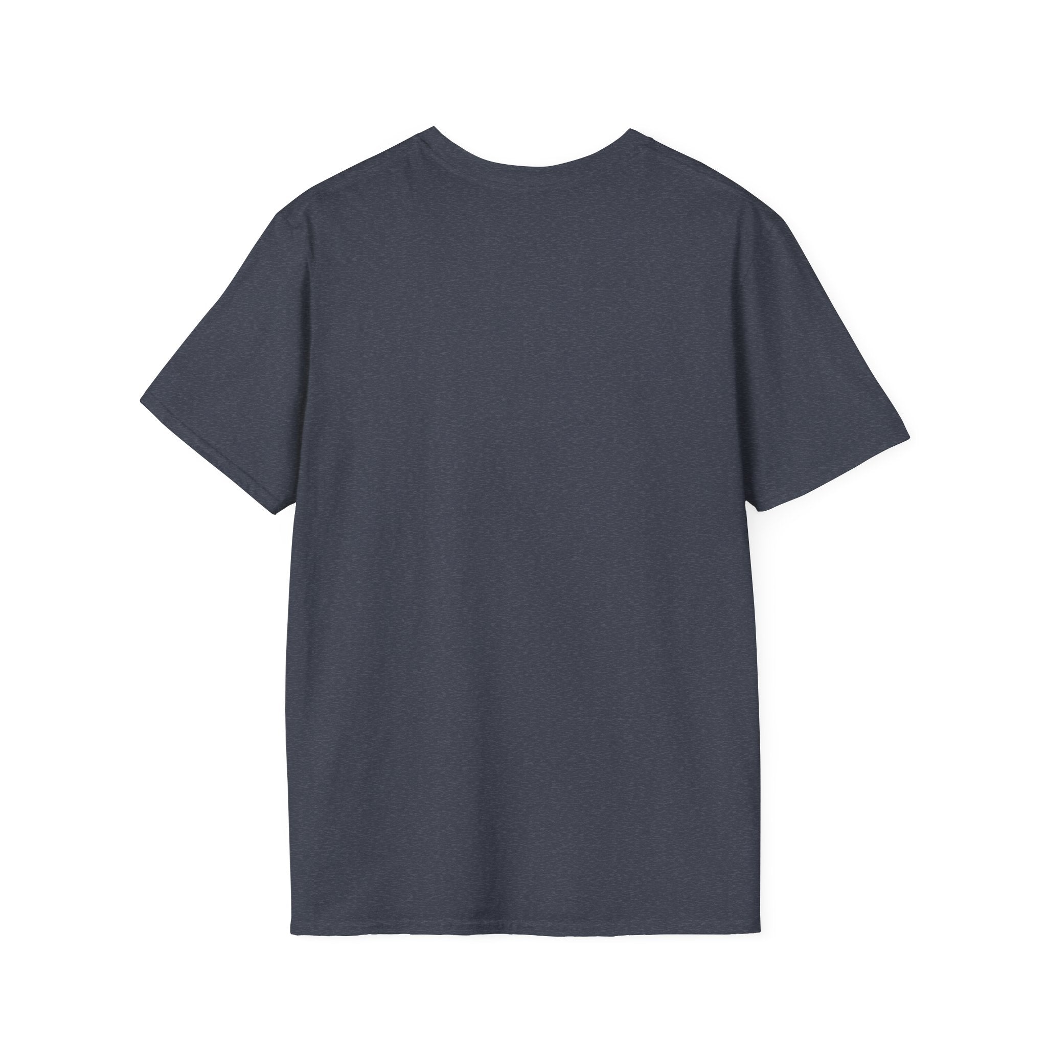 WWLW White Distressed Unisex Softstyle T-Shirt - White Distressed Logo - Plain Back