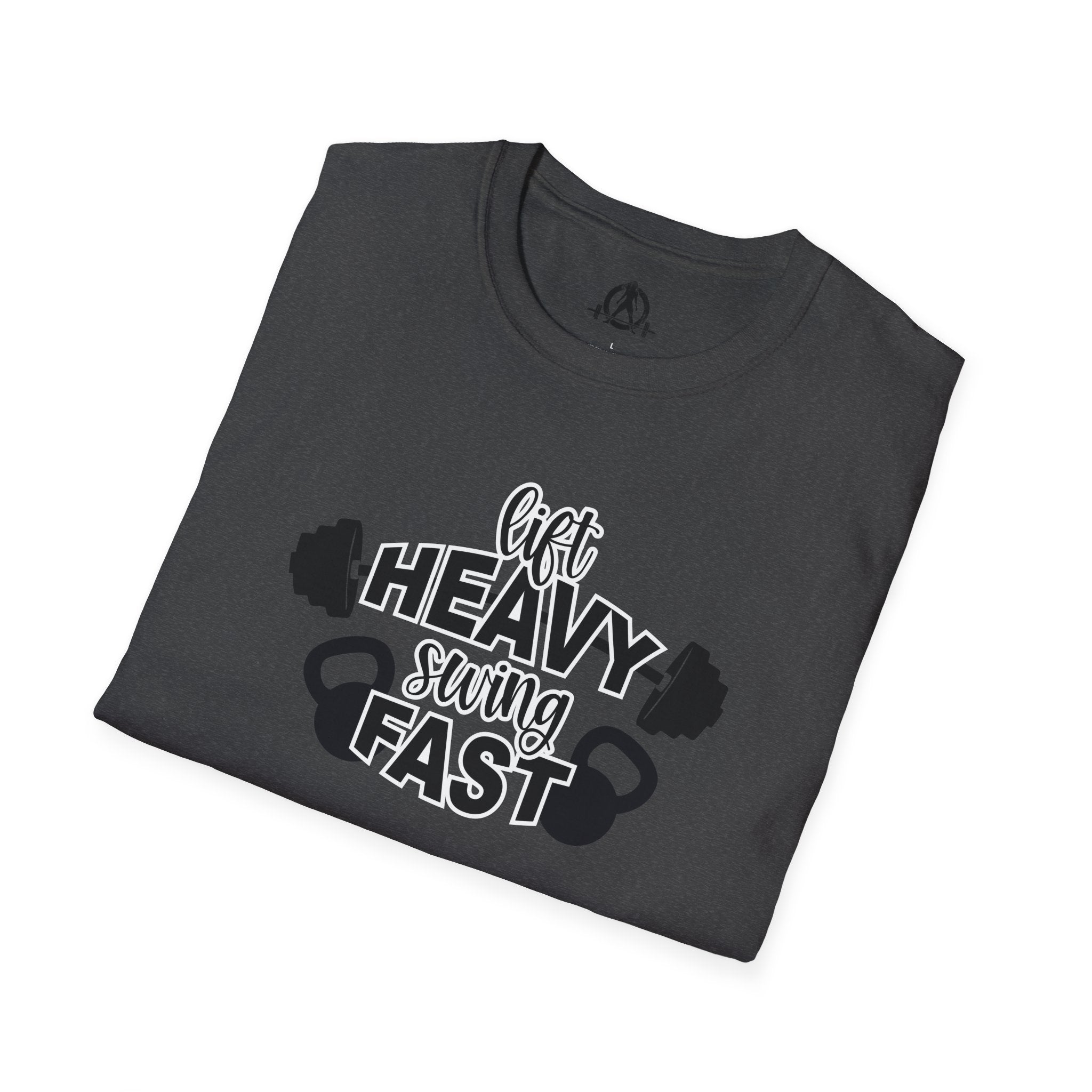 Lift Heavy Swing Fast - Unisex Softstyle T-Shirt - Logo Front