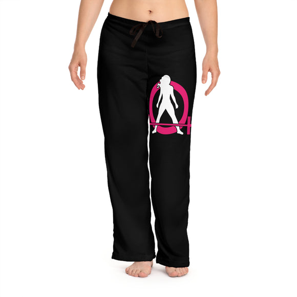 Women's Pajama Pants (AOP) - Classic Dark Logo