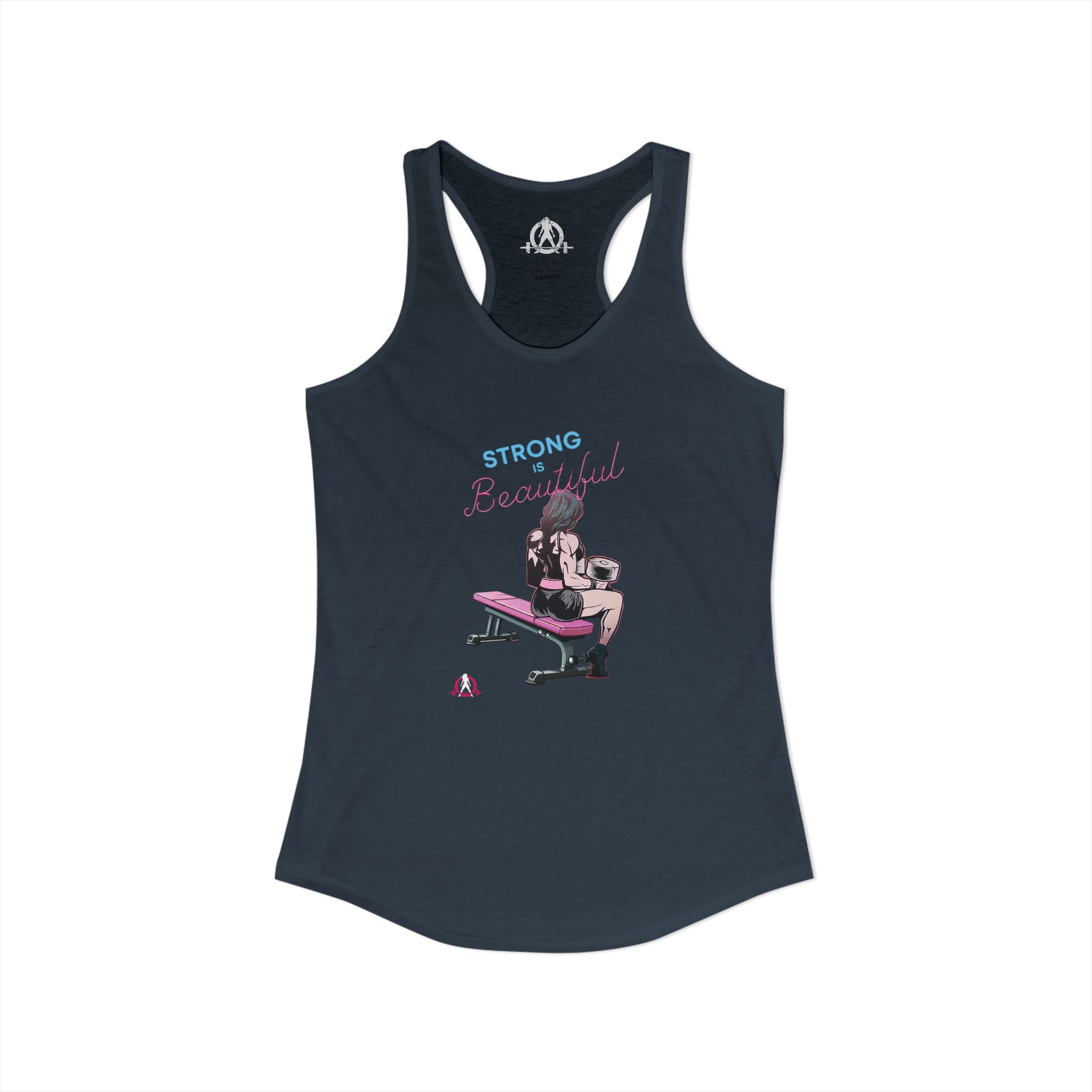 Strong Is Beautiful - Comic  - Racer Back Tank Top - Women's Ideal Racerback Tank Plain Back