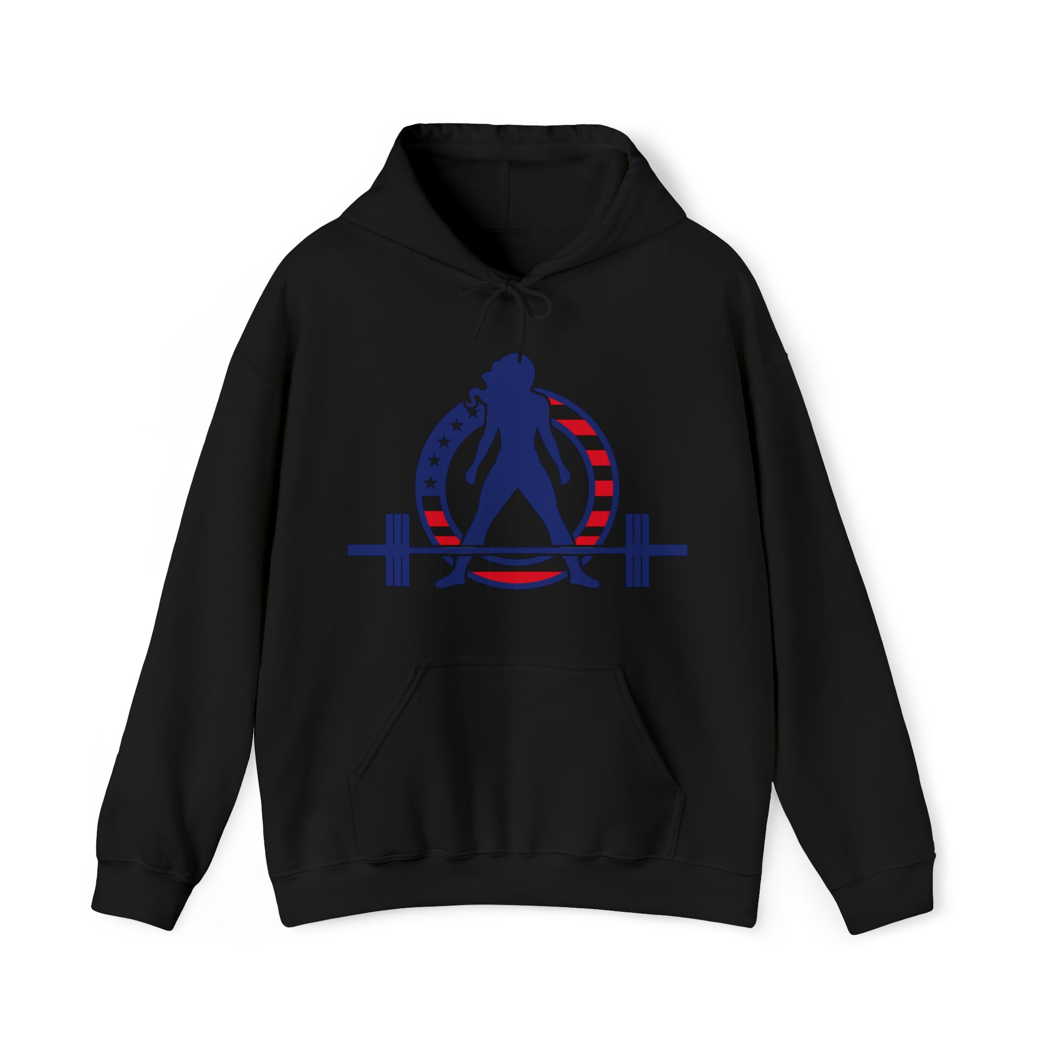 USA Logo - Unisex Heavy Blend Hooded Sweatshirt - USA Logo Light - Plain Back