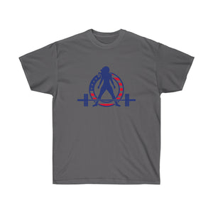 USA Logo - Unisex Ultra Cotton Tee - USA Logo Light - Plain Back