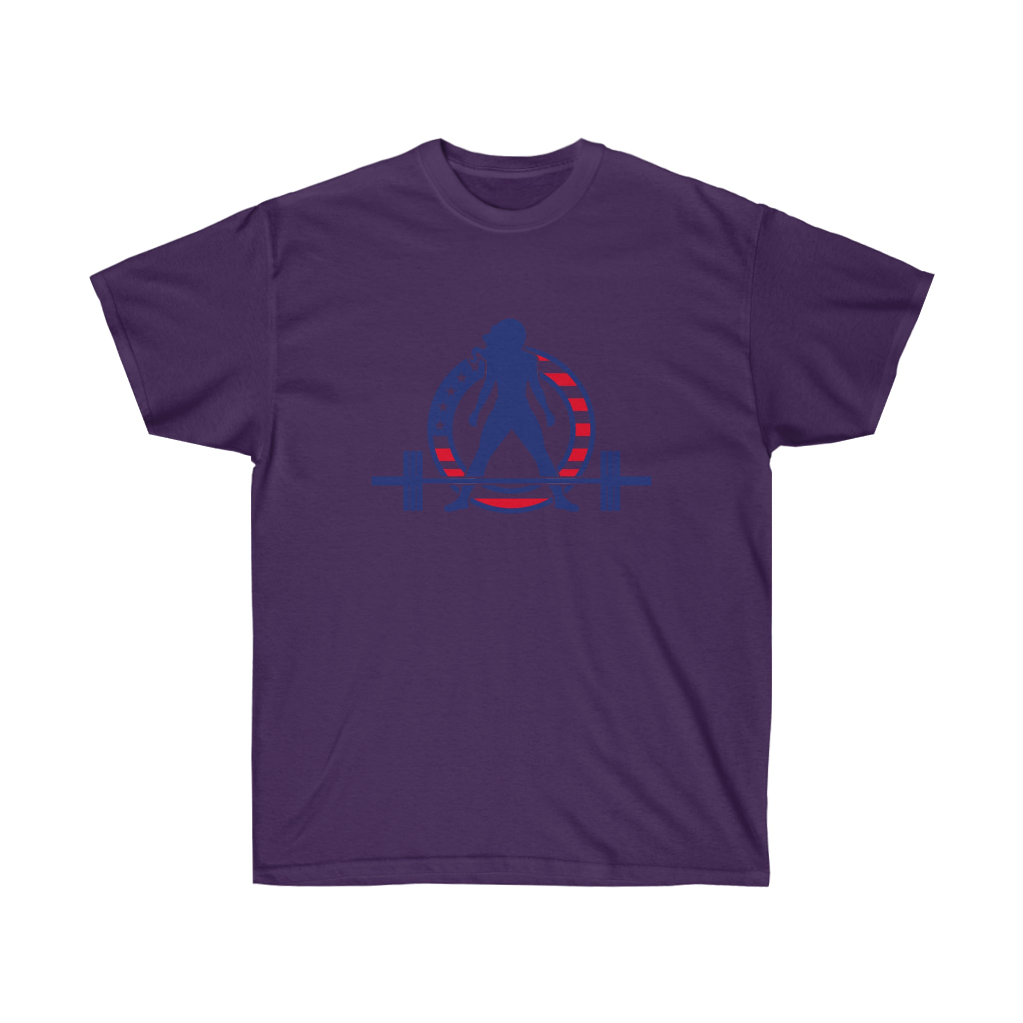 USA Logo - Unisex Ultra Cotton Tee - USA Logo Light - Plain Back