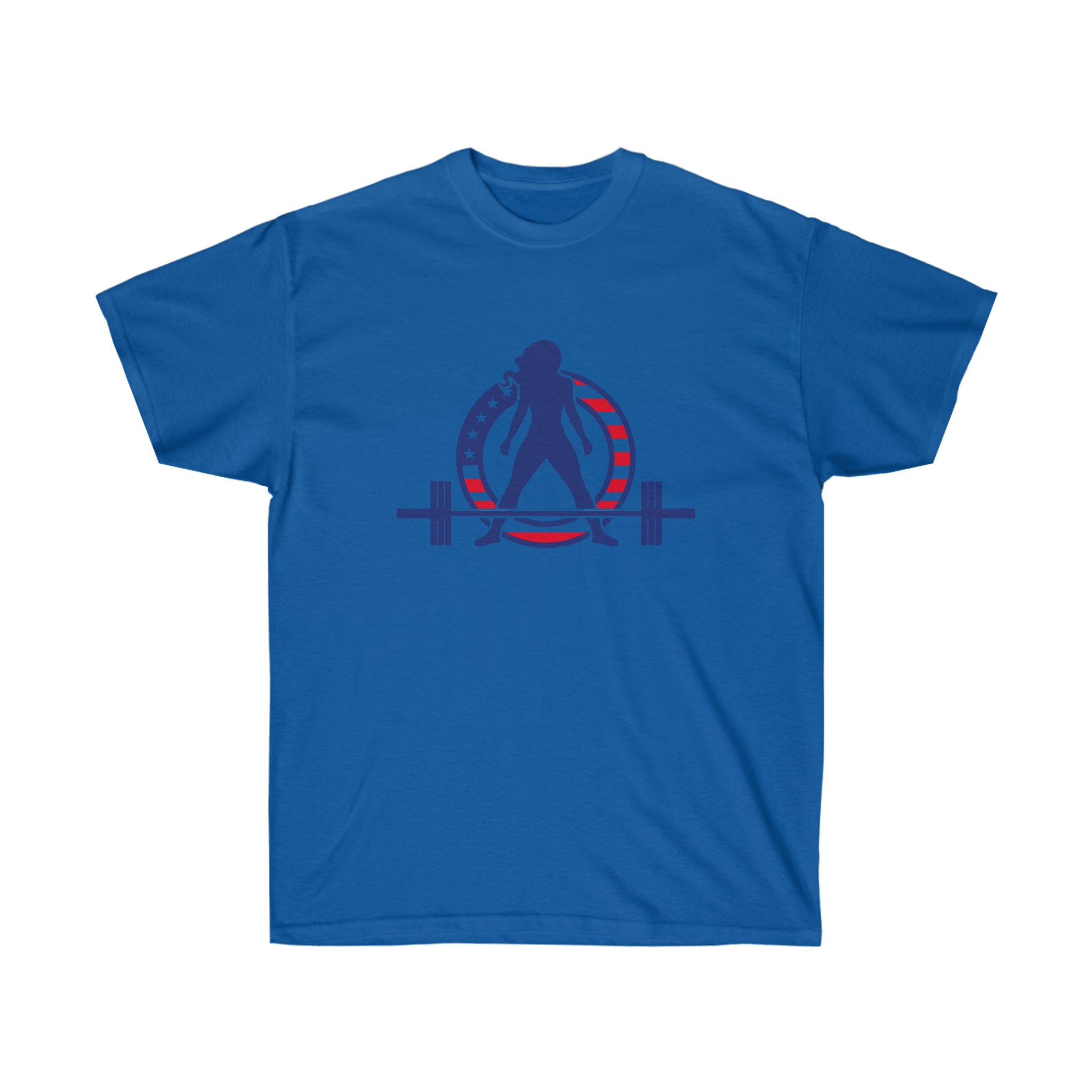 USA Logo - Unisex Ultra Cotton Tee - USA Logo Light - Plain Back