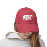Lift Heavy Shit - Unisex Distressed Cap - White Logo