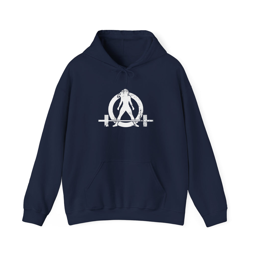 Strong Is Beautiful – Unisex Heavy Blend™ Hooded Sweatshirt (Distressed White Logo) 🤍💪