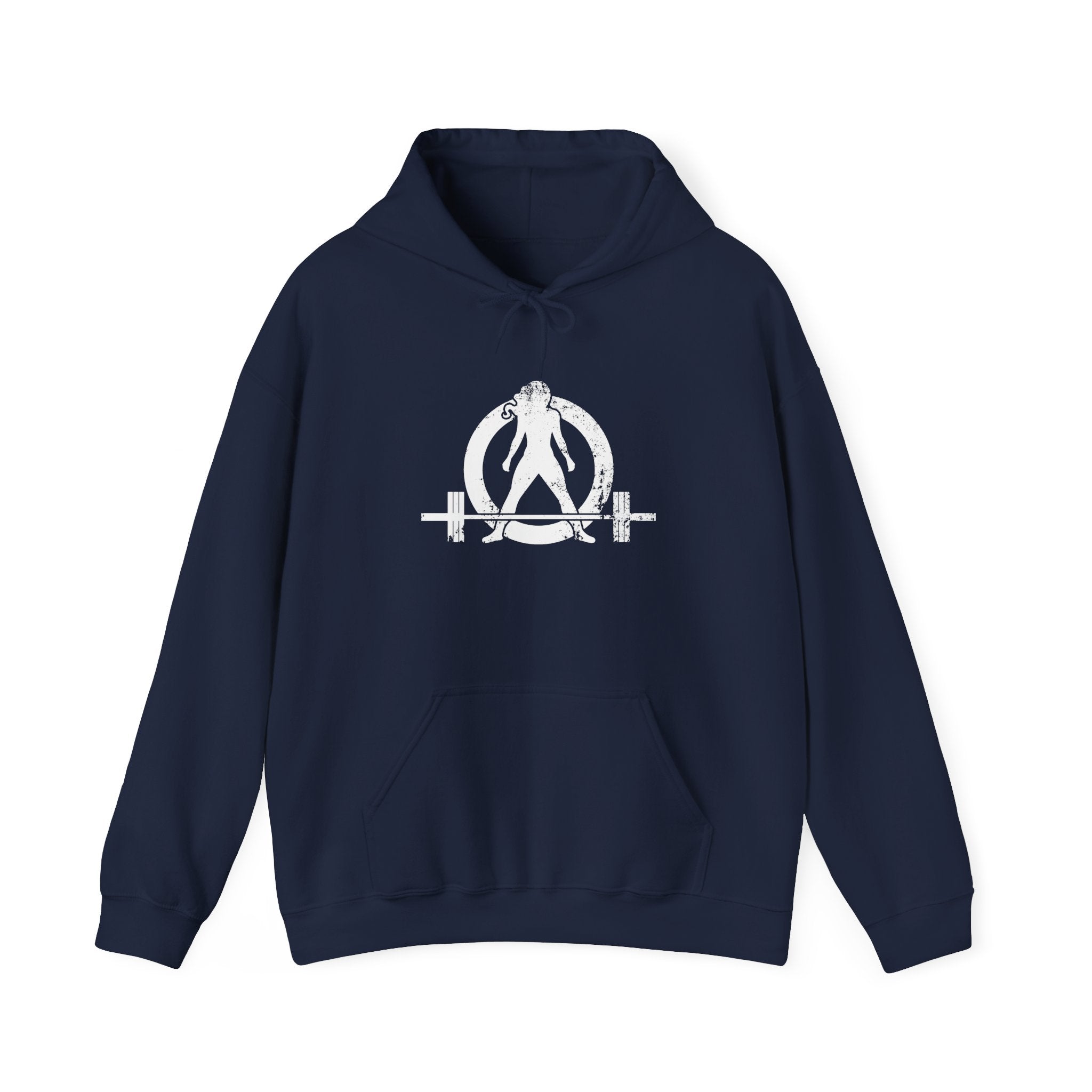 Strong Is Beautiful – Unisex Heavy Blend™ Hooded Sweatshirt (Distressed White Logo) 🤍💪