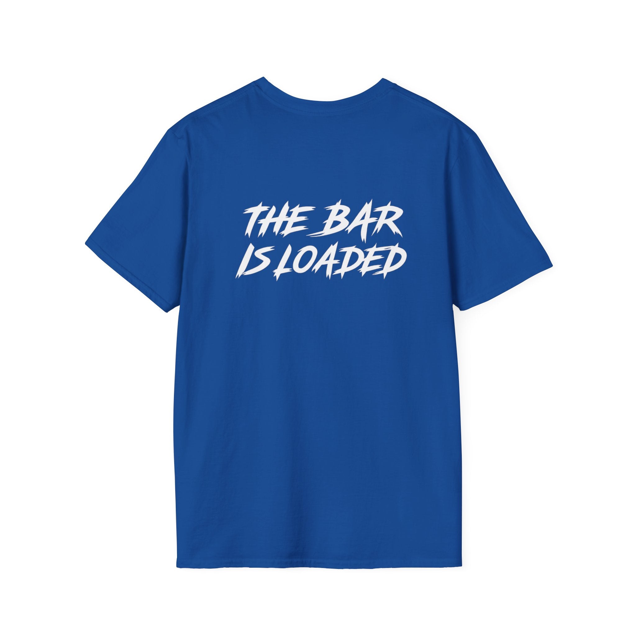 The Bar Is Loaded - Unisex Softstyle T-Shirt - Color Distressed Logo