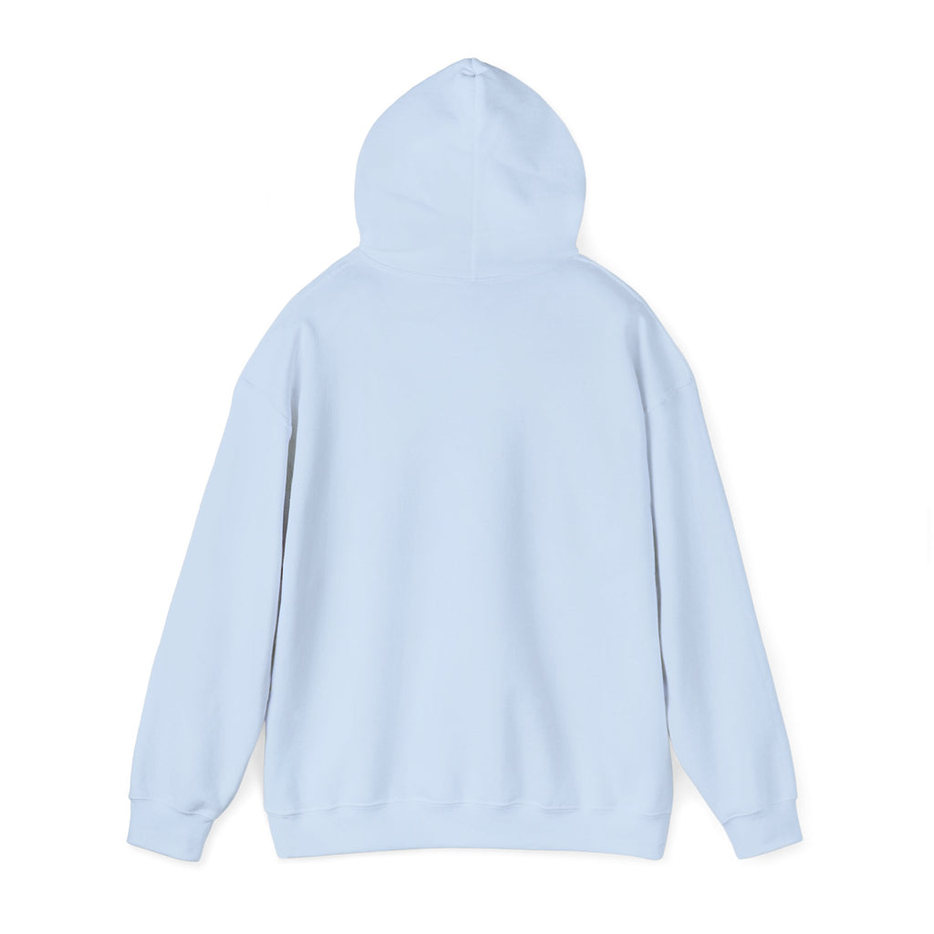 Distressed Black Logo - Plain Back - Unisex Heavy Blend Hooded Sweatshirt