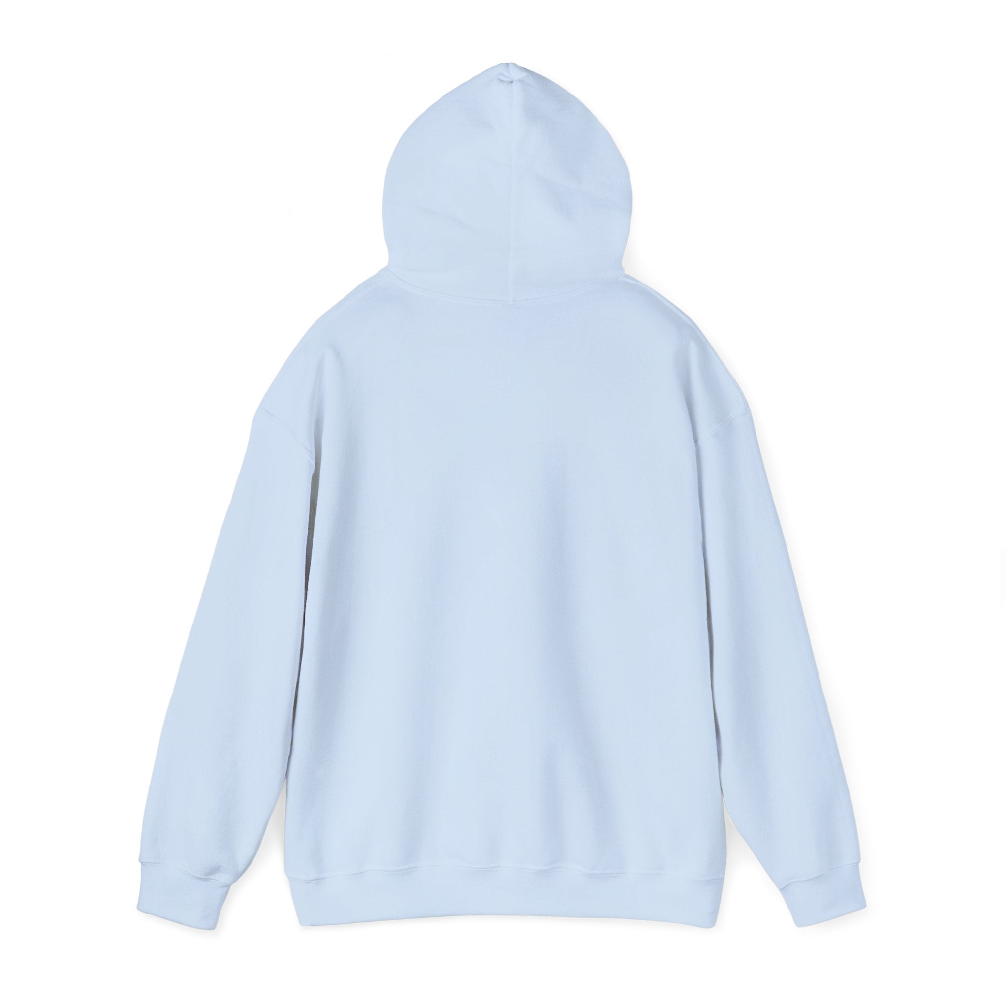 Distressed Black Logo - Plain Back - Unisex Heavy Blend Hooded Sweatshirt