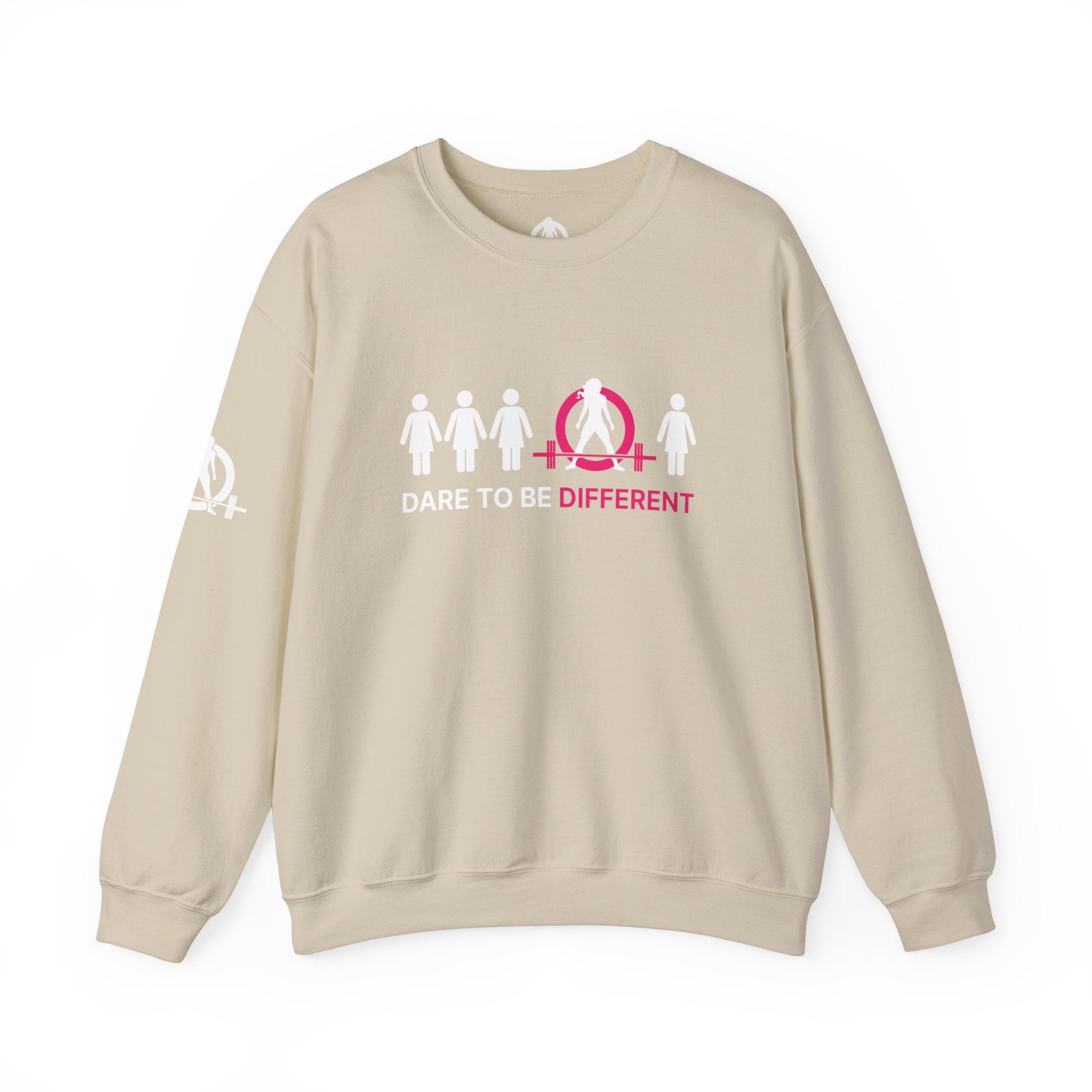 Dare To Be Different - Deadlift - Unisex Heavy Blend™ Crewneck Sweatshirt - Front  Logo