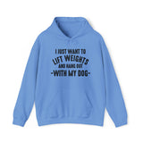 Lift Weights & Hang Out With My Dog  - Dark Logo  - Unisex Heavy Blend Hooded Sweatshirt