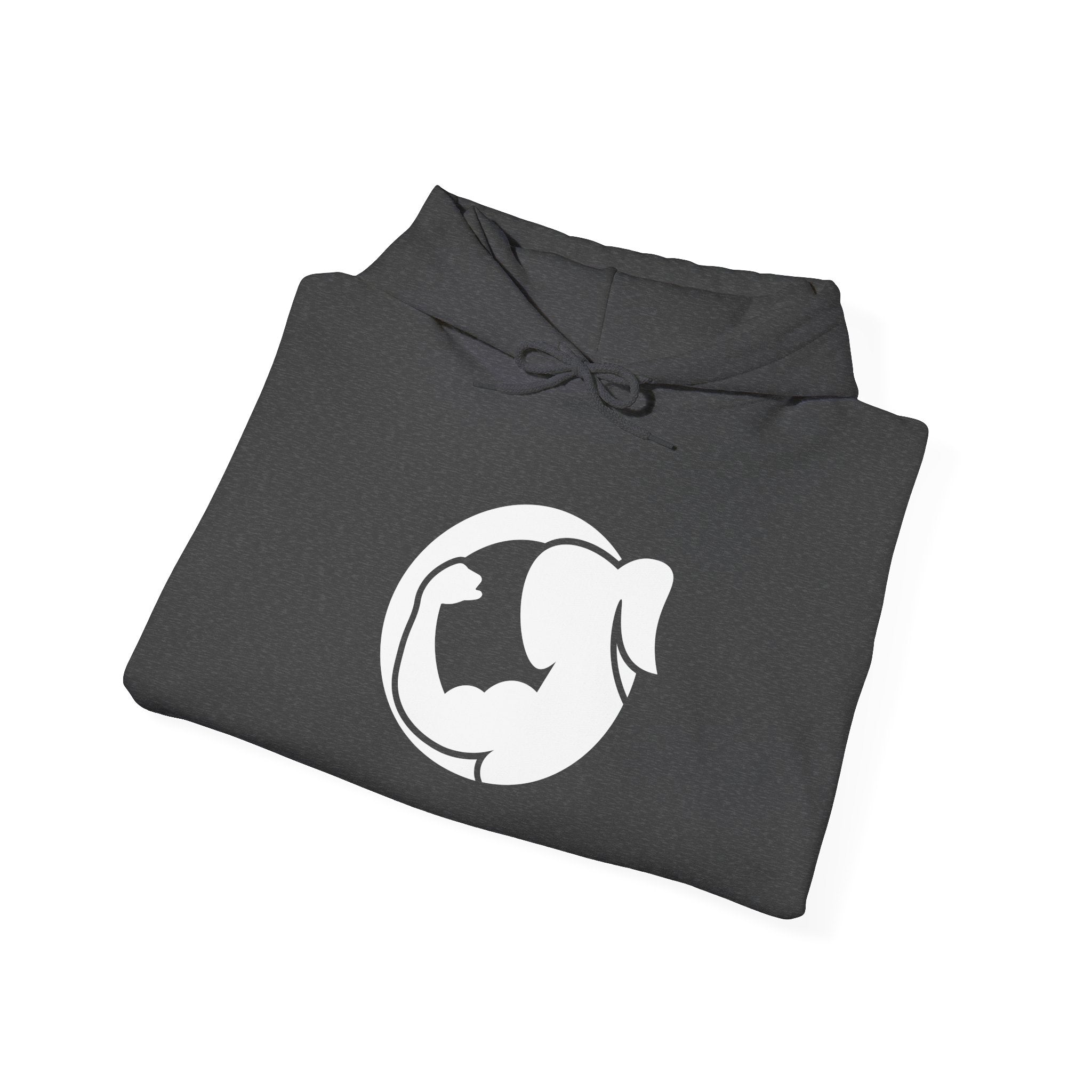 Strong Her – Unisex Heavy Blend™ Hooded Sweatshirt (White Logo) 💪