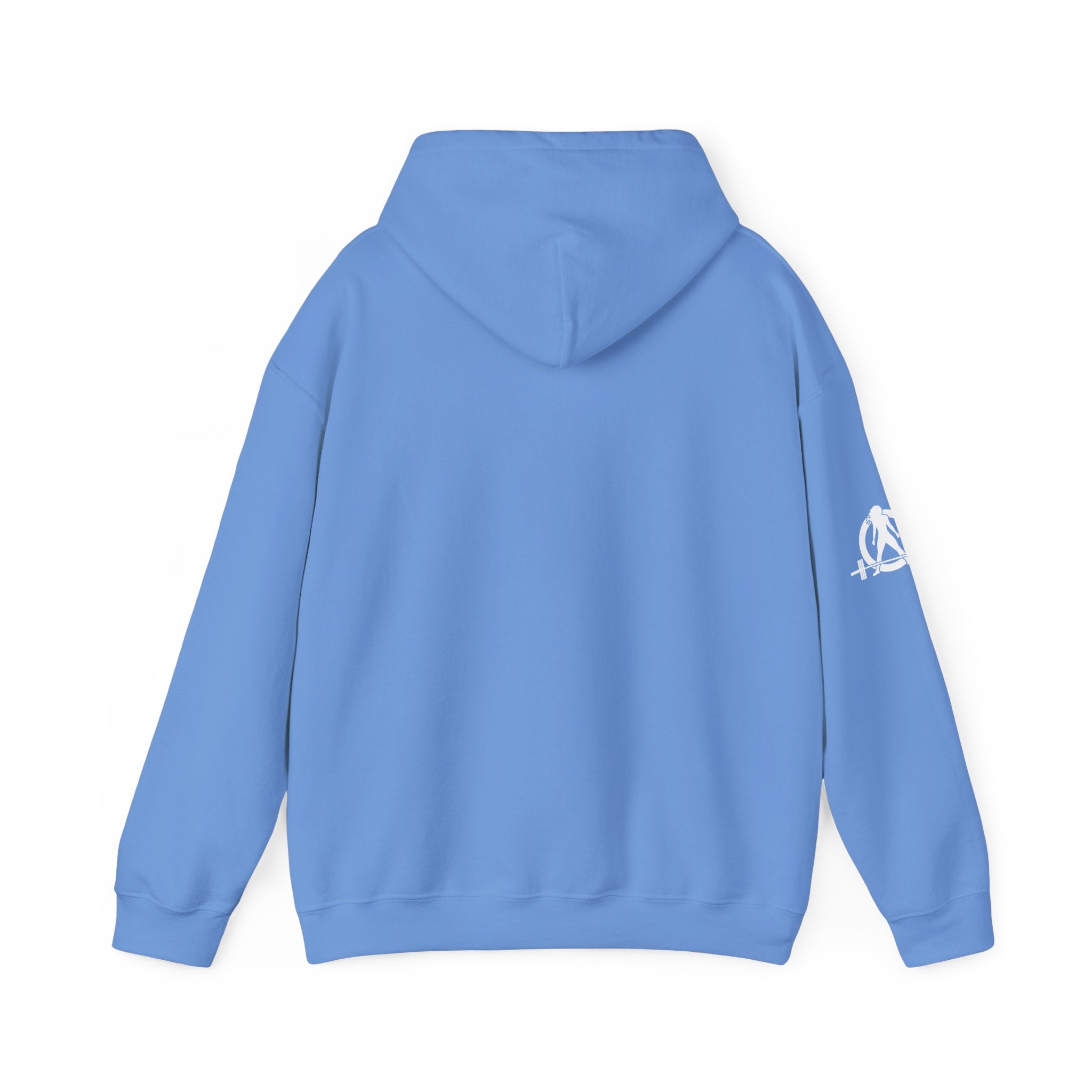 USA Barbell - Unisex Heavy Blend Hooded Sweatshirt  - Front White Logo
