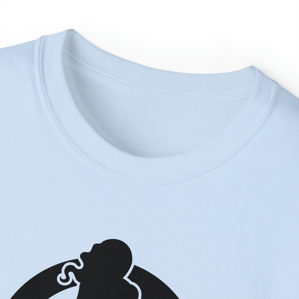 Classic Logo Black - Unisex Ultra Cotton Tee - Plain Back