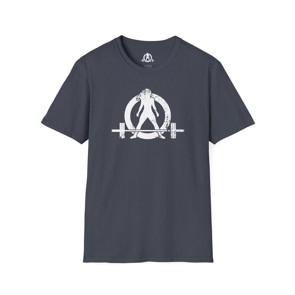 Unisex Softstyle T-Shirt - White Distressed Logo - Plain Back (BEST SELLER)