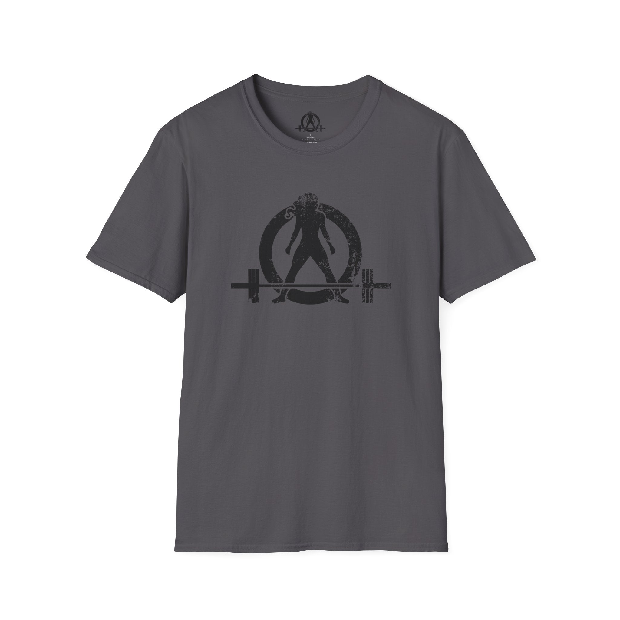 I Workout To Burn Off The Crazy - Unisex Softstyle T-Shirt - White Logo Front & Back