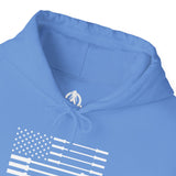 Star Barbell - Unisex Heavy Blend Hooded Sweatshirt  - Front White Logo