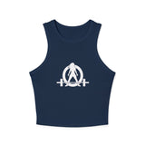 Chic Women's Micro Rib Tank Top, Casual Summer Top, Workout Tank, Layering Piece, Activewear, Relaxed Fit