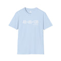 45 + 45 = 135  - Unisex Softstyle T-Shirt - Print on Front Plain Back