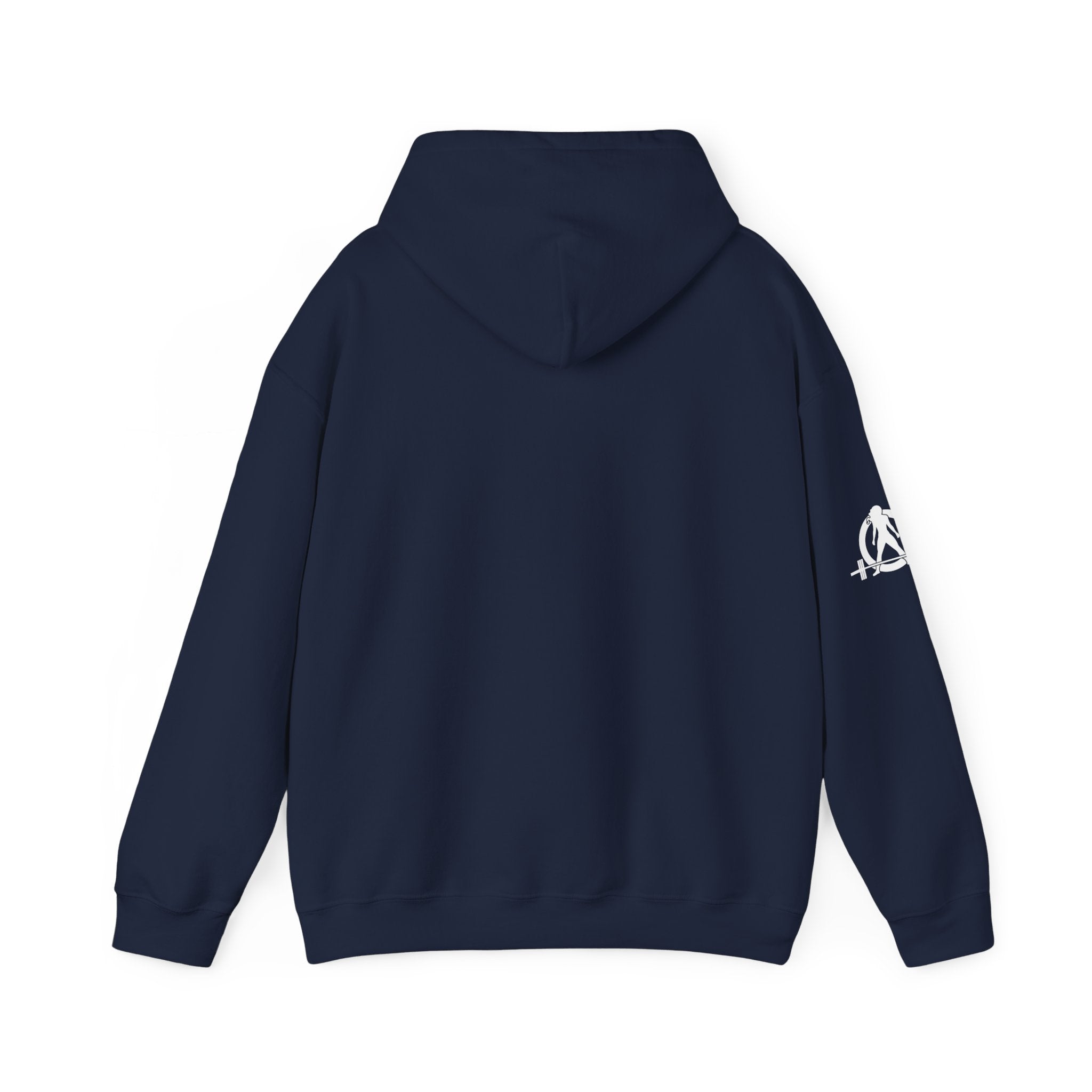 USA Barbell - Unisex Heavy Blend Hooded Sweatshirt  - Front White Logo