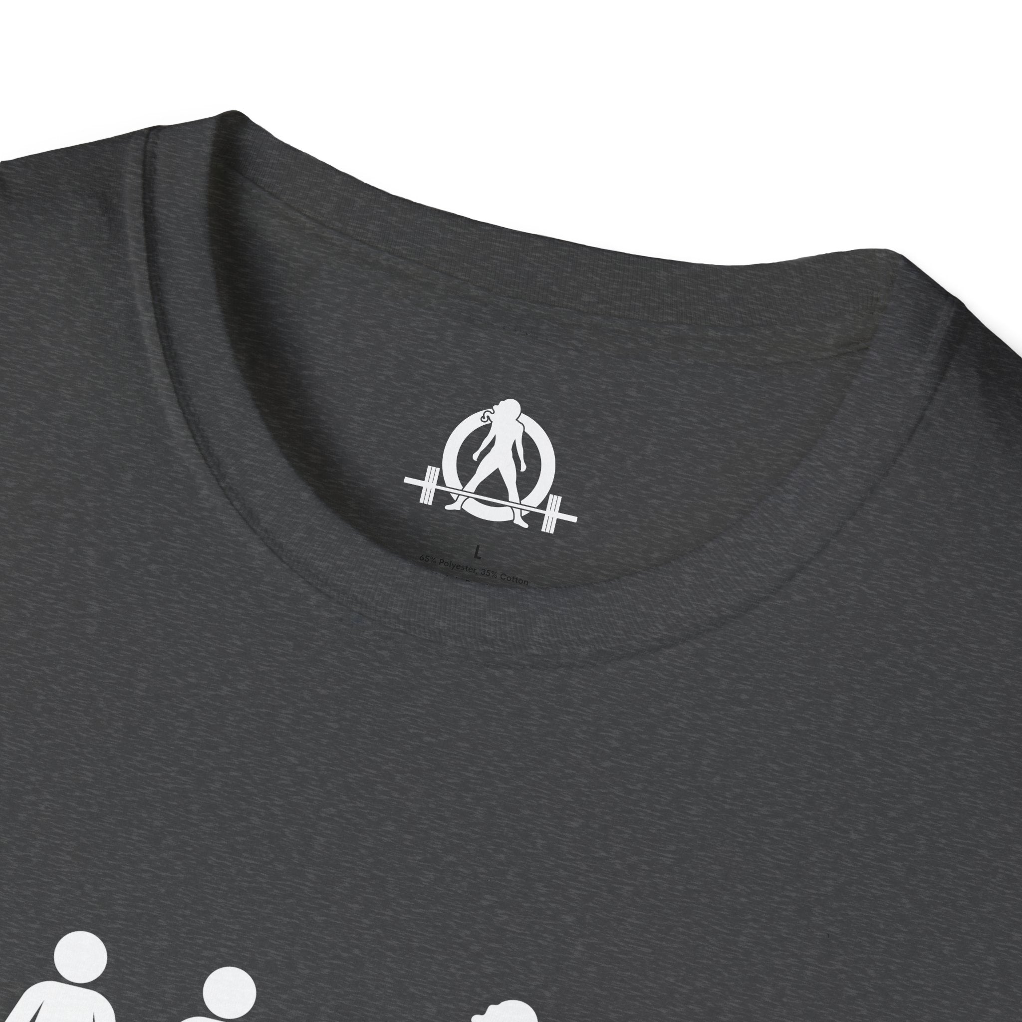 Dare To Be Different - Deadlift - Unisex Softstyle T-Shirt - Front Logo Plain Back