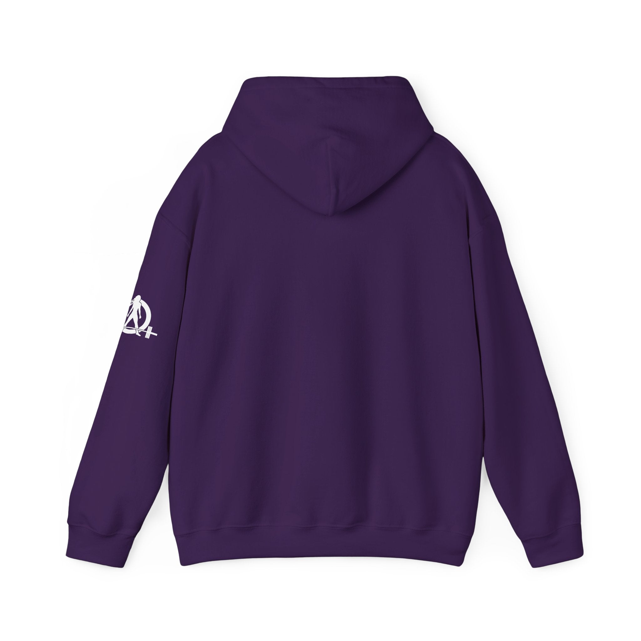 45 + 45 = 135  - Unisex Heavy Blend Hooded Sweatshirt  - White Logo Front & Arm