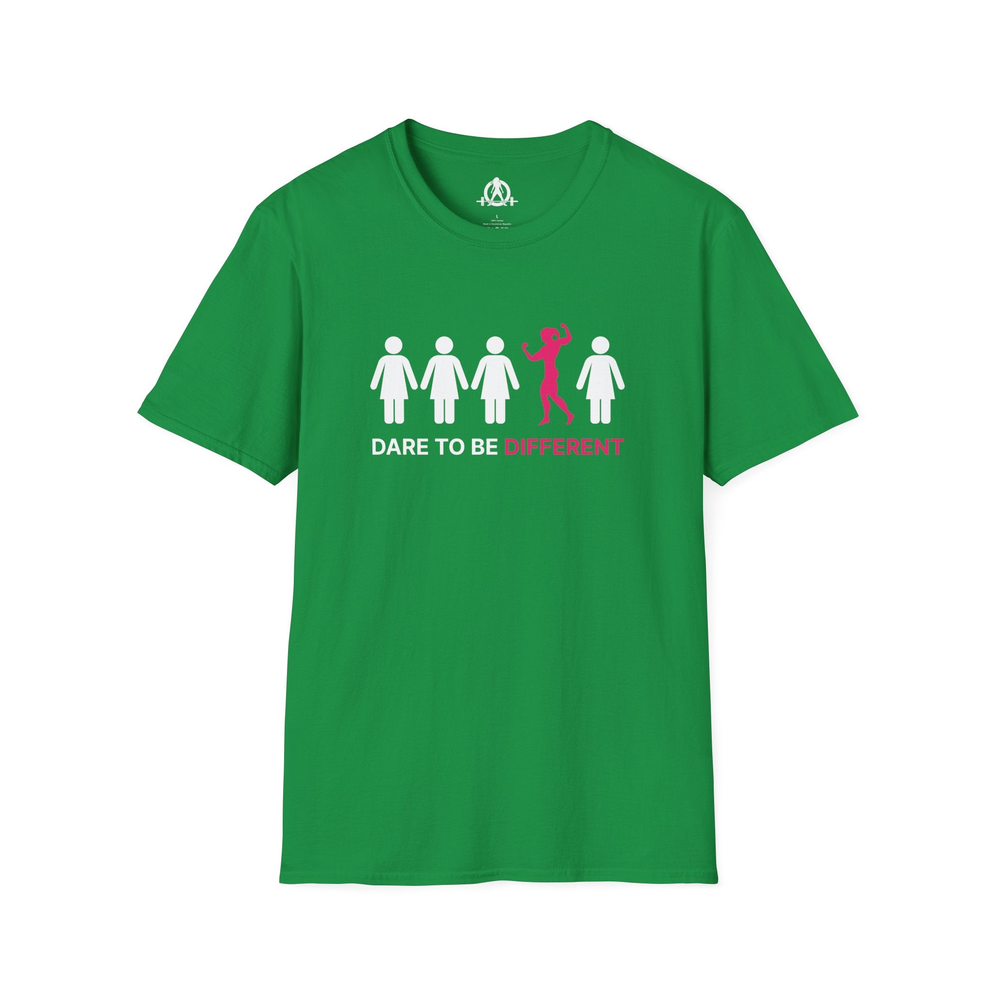 Dare To Be Different - Flex - Unisex Softstyle T-Shirt - Logo Front