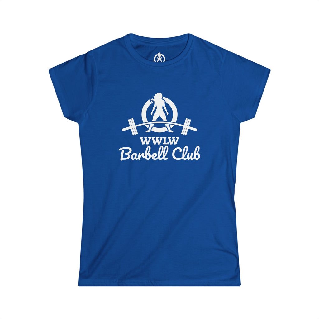WWLW Barbell Club - Women's Softstyle Tee - White Logo