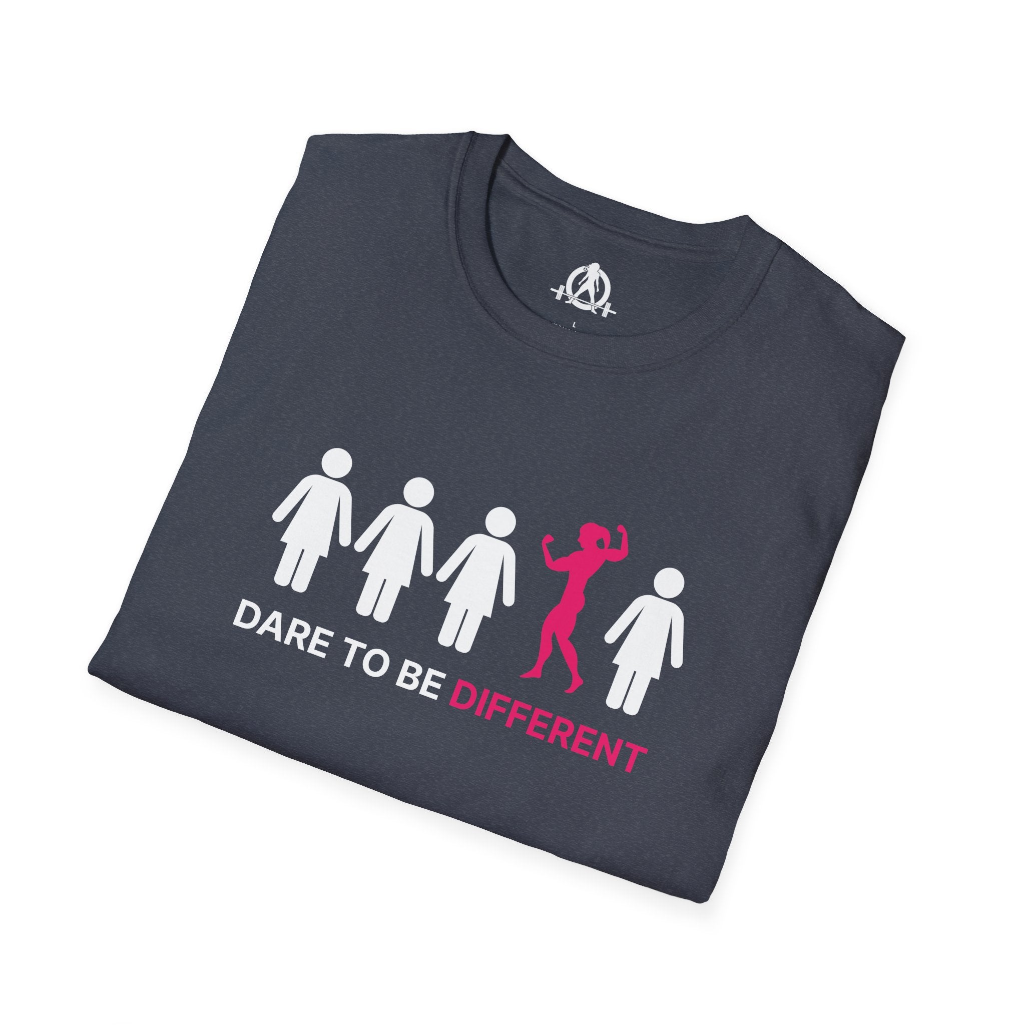 Dare To Be Different - Flex - Unisex Softstyle T-Shirt - Logo Front