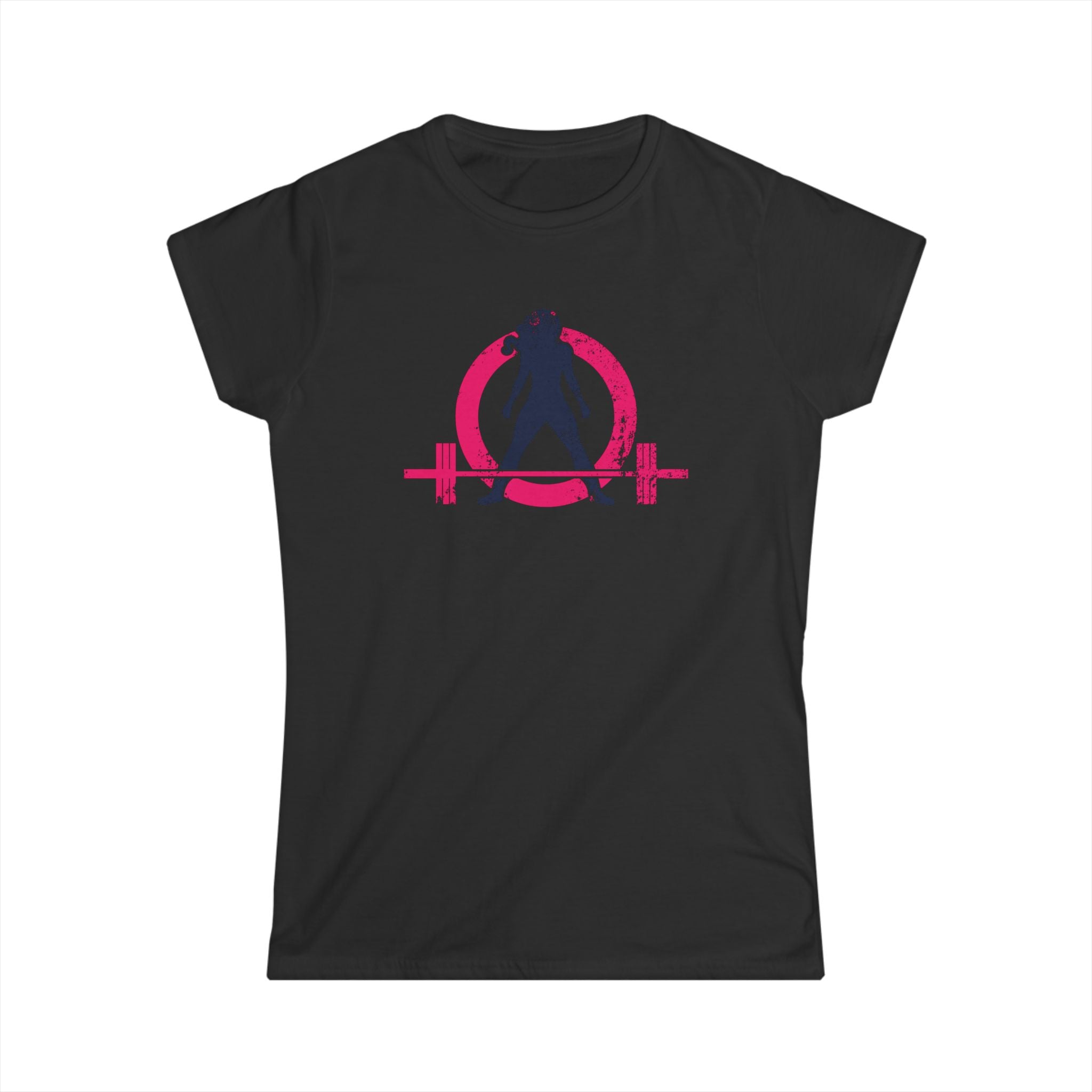 Women's Softstyle Tee - WWLW Distressed Color Logo - Plain Back