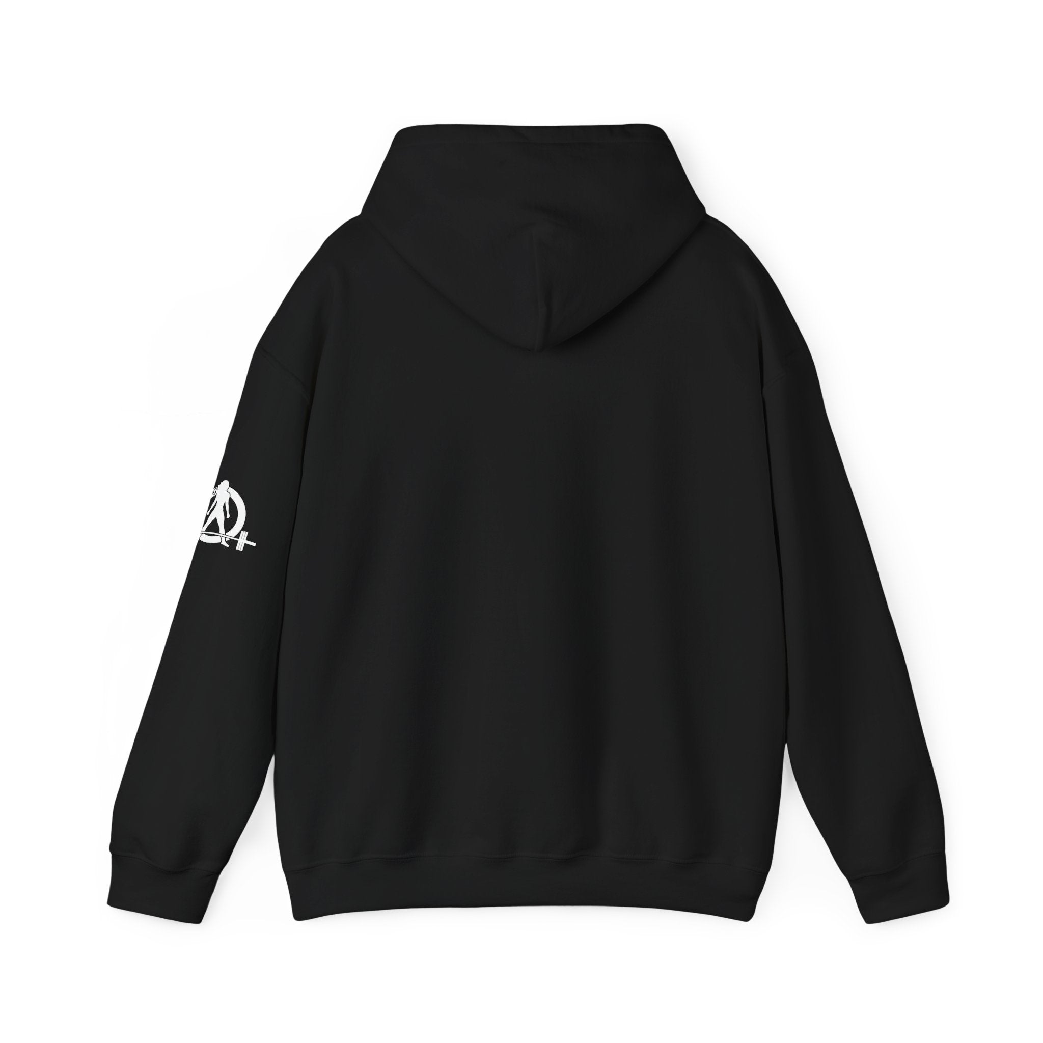 45 + 45 = 135  - Unisex Heavy Blend Hooded Sweatshirt  - White Logo Front & Arm